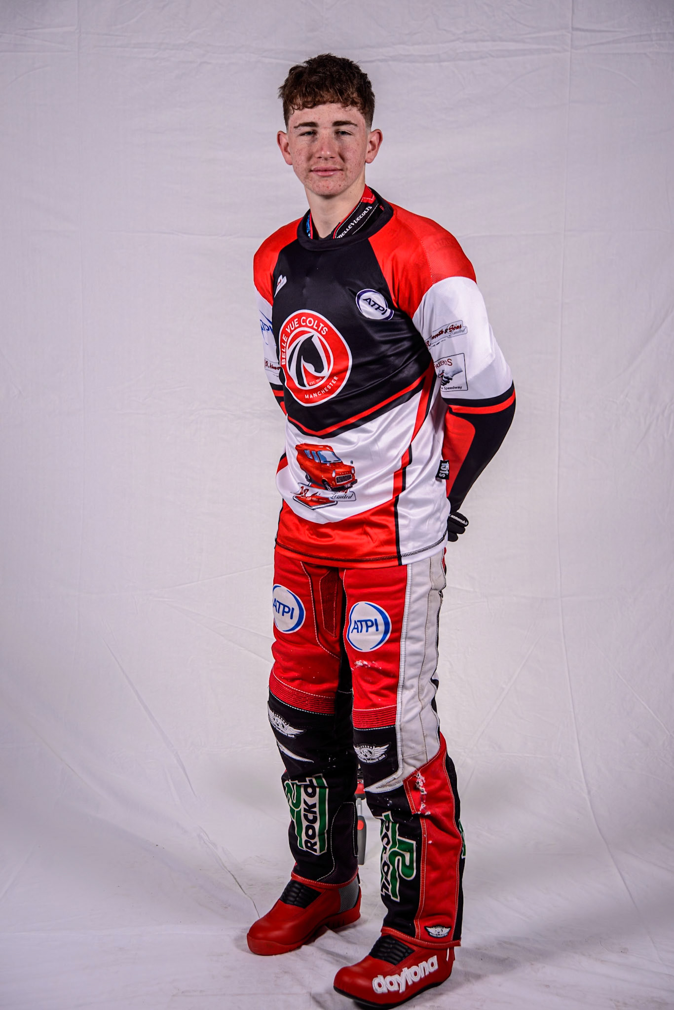 Will Cairns - Belle Vue Colts during the Belle Vue Aces Media Day at the National Speedway Stadium, Manchester on Wednesday 12th March 2025. (Photo: Ian Charles | MI News)