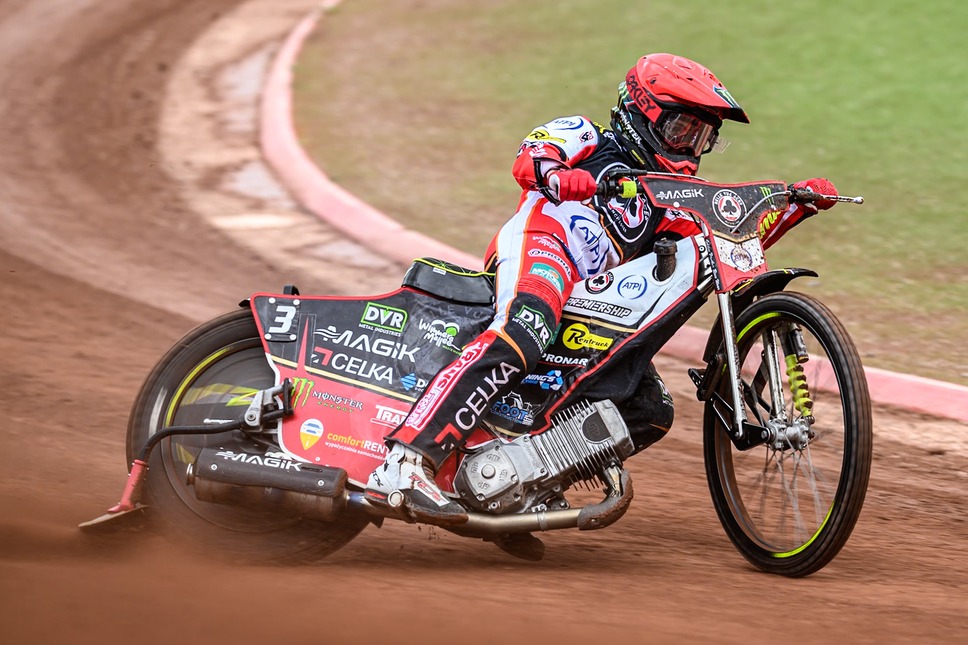 Belle Vue Aces' Jaimon Lidsey in action during the Rowe Motor Oil Premiership match between Belle Vue Aces and Oxford Spires at the National Speedway Stadium, Manchester on Monday 26th May 2025. (Photo: Ian Charles | MI News)