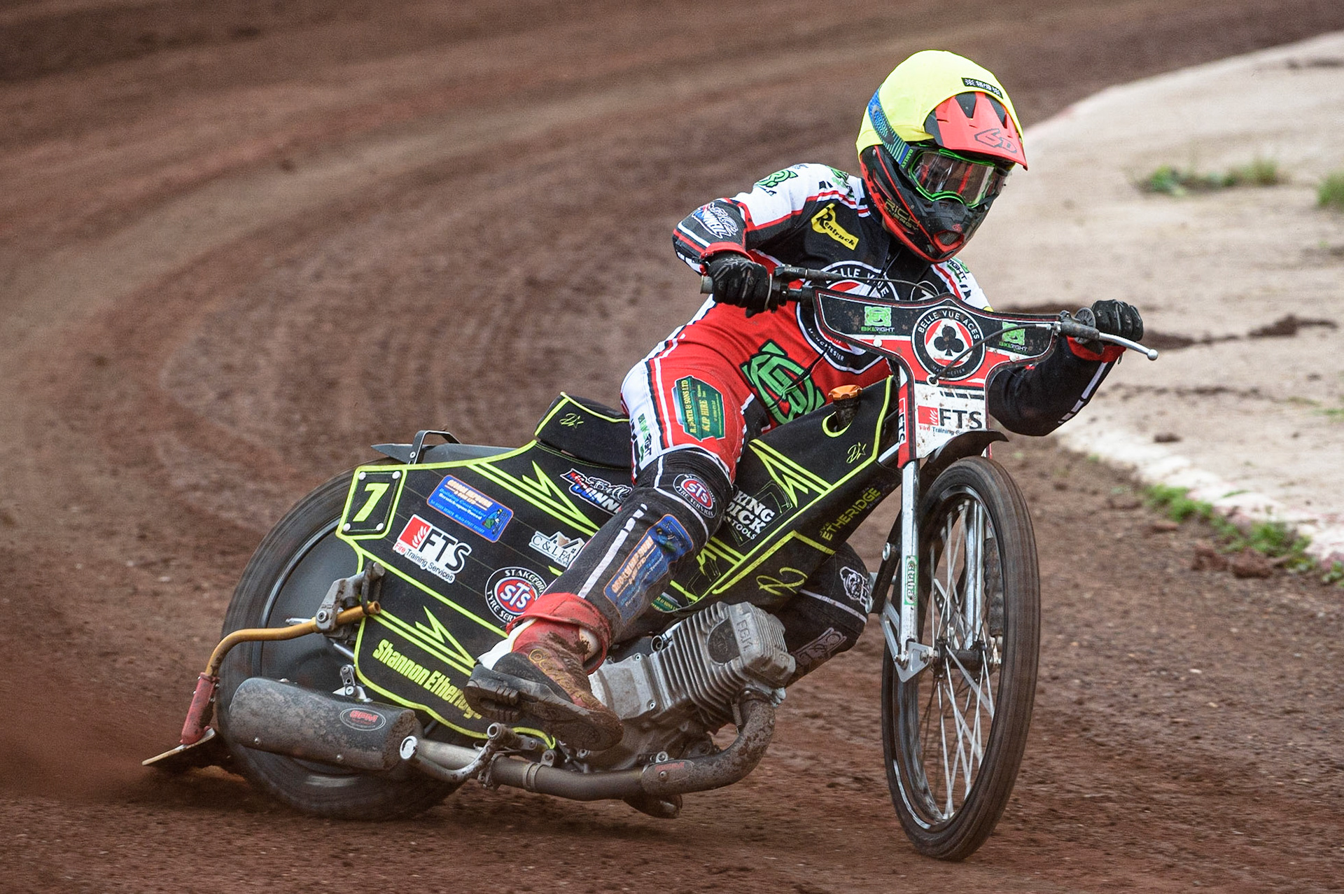 SHEFFIELD, UK. JULY 1ST     Jye Etheridge in action for Belle Vue BikeRight Aces  during the SGB Premiership match between Sheffield Tigers and Belle Vue Aces at Owlerton Stadium, Sheffield on Thursday 1st July 2021. (Credit: Ian Charles | MI News)