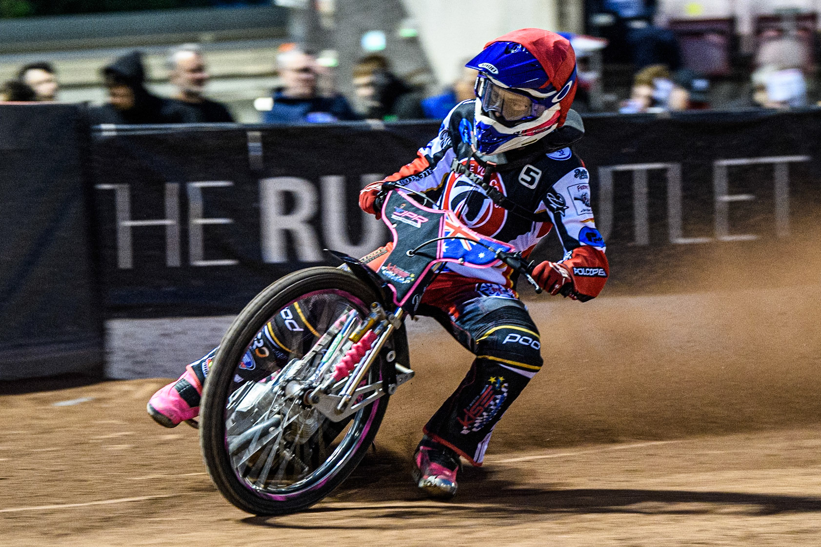James Pearson  in action  for Belle Vue Cool Running Colts during the National Development League match between Belle Vue Colts and Oxford Chargers at the National Speedway Stadium, Manchester on Friday 12th May 2023. (Photo: Ian Charles | MI News)