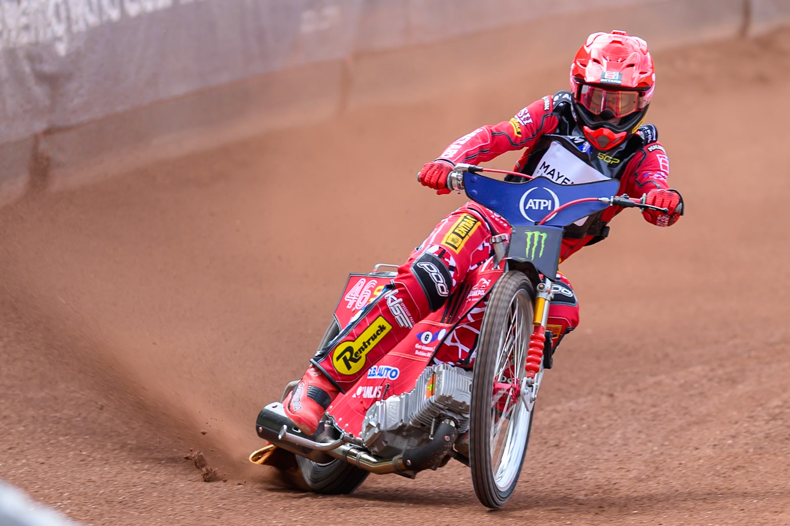 Max Fricke (46) of Australia during practice for the ATPI  FIM Speedway GP of Manchester at the National Speedway Stadium, Manchester on Friday 5th June 2026. (Photo: Ian Charles | MI News)