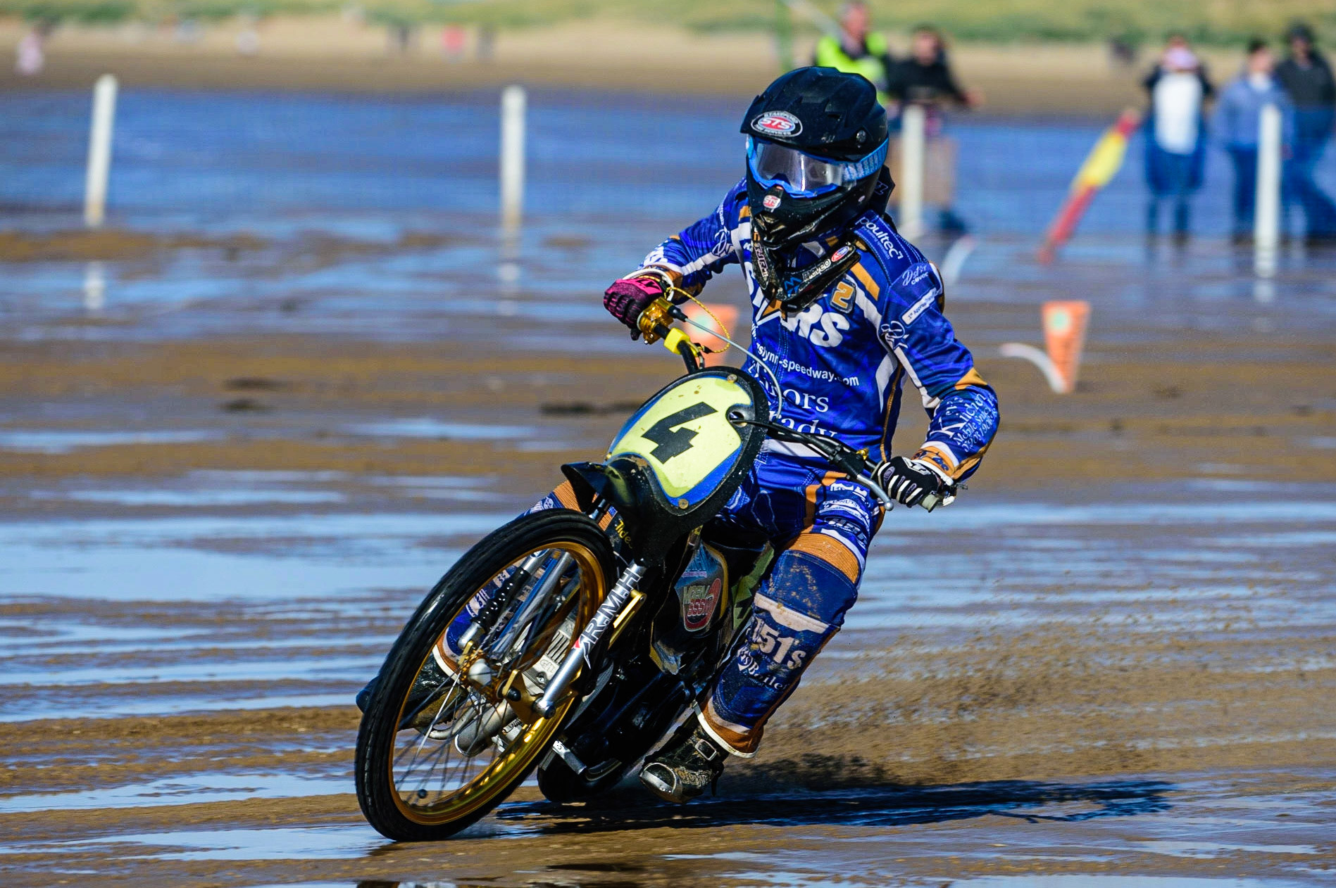 Thomas Jorgensen (4) during the Fylde ACU British Sand Racing Masters Championship on  Sunday 2nd October 2022. (Credit: Ian Charles | MI News)