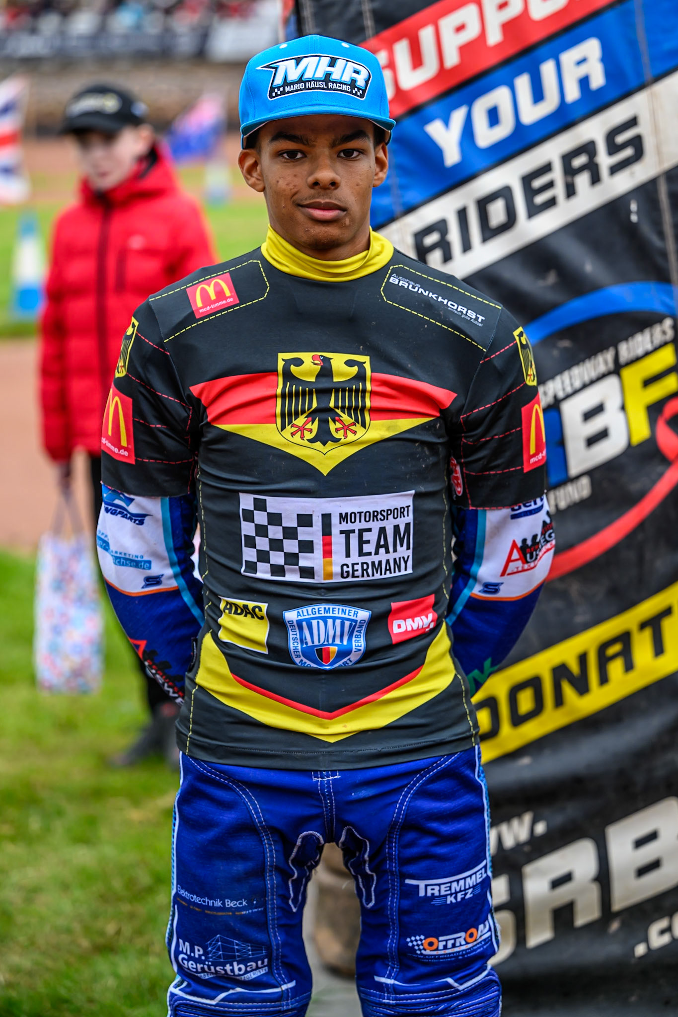 Mario Hausl of Germany during the Speedway GP Qualifying Round 3 at Allied Ashfield Stadium, Glasgow on Saturday 30th May 2026. (Photo: Ian Charles | MI News)