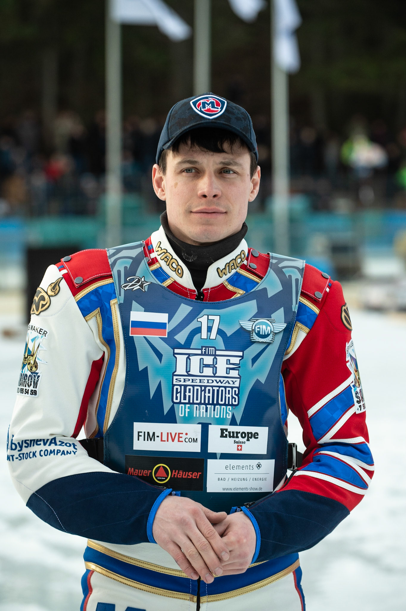BERLIN GERMANY  - February 29  Igor Kononov of Russia  during theIce Speedway of Nations (Day 1) at the Horst-Dohm-Eisstadion, Berlin,  on Saturday 29 February 2020. (Credit: Ian Charles | MI News)