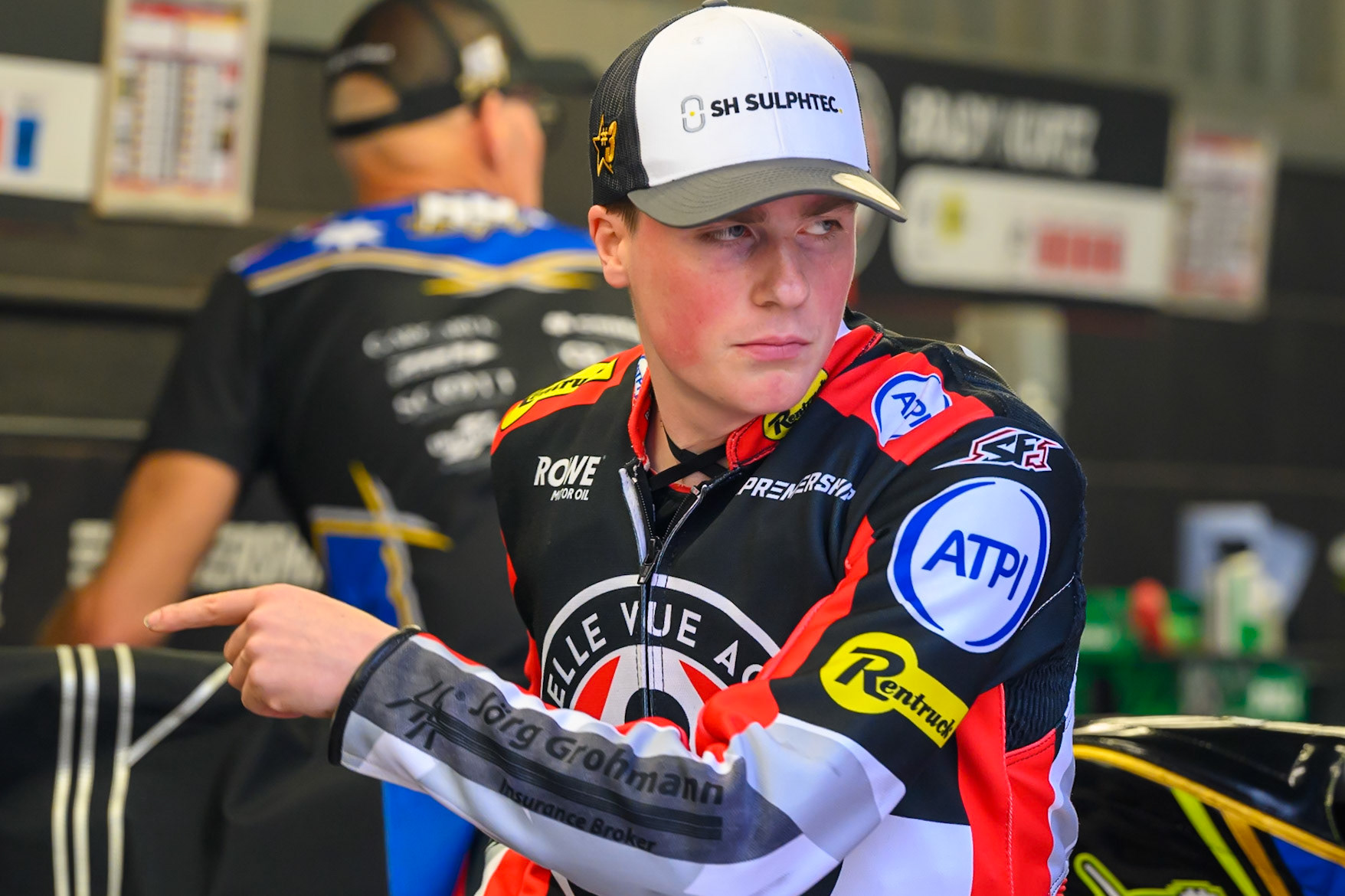 Norick Blödorn of Belle Vue Aces during the Rowe Motor Oil Premiership match between Belle Vue Aces and Leicester Lions at the National Speedway Stadium, Manchester on Monday 15th June 2026. (Photo: Ian Charles | MI News)