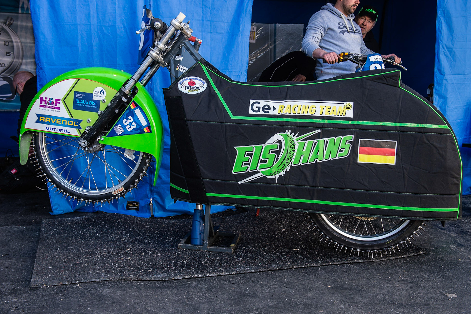 Photo: Ian Charles

Johann Weber's bike before the inspection

FIM Ice Speedway Gladiators World Championship, Event 4.2, Max-Aicher-Arena, Inzell, Germany, Sunday 17 March 2019