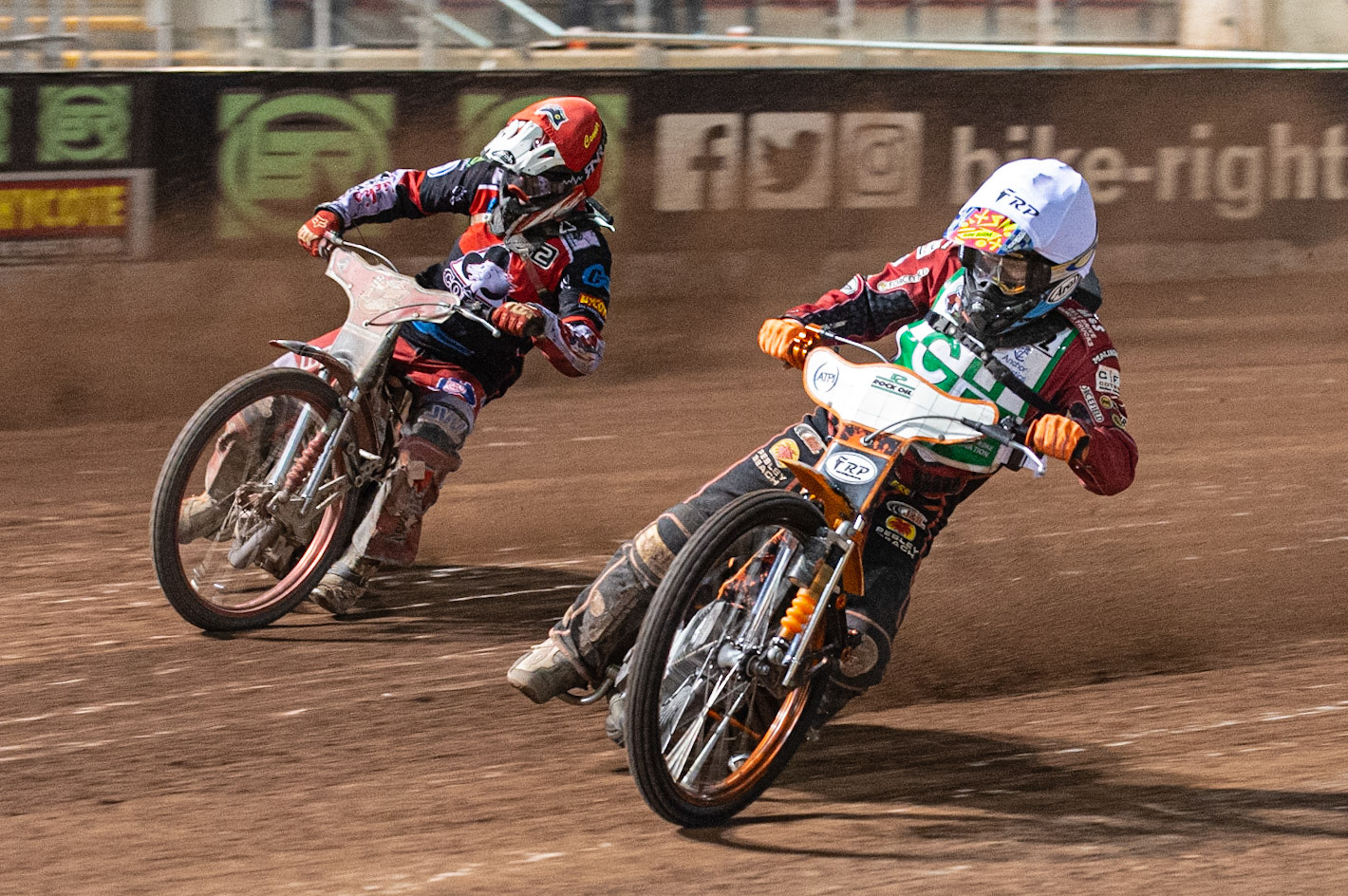 Photo: Ian Charles

Jack Smith   (White) inside Connor Bailey  (Red)

Belle Vue Colts v Cradley Heathens, SGB National League KO Cup Semi Final 2nd Leg, Belle Vue National Speedway Stadium, Manchester, Wednesday 18  September  2019