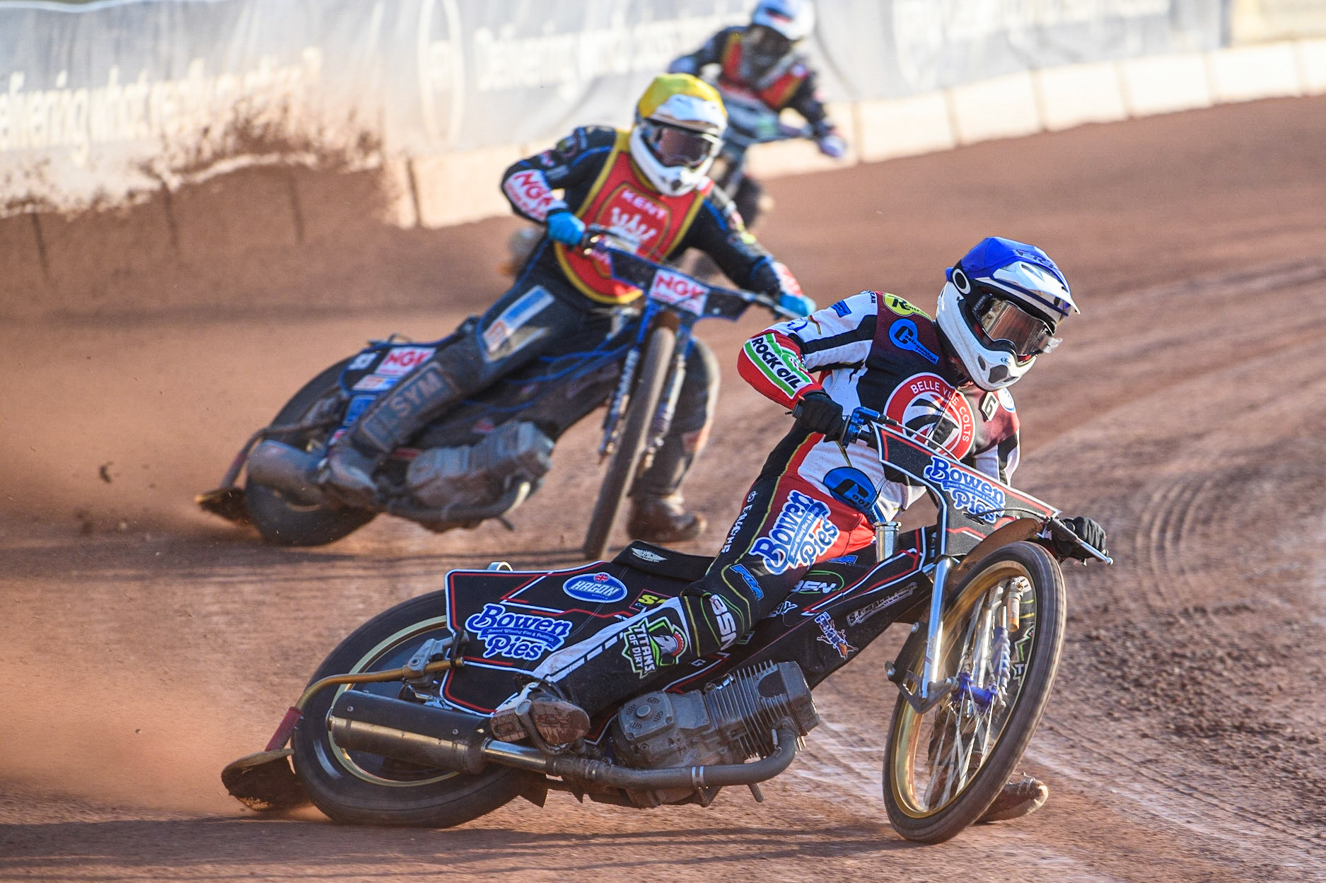 during the National Development League match between Belle Vue Colts and Kent Royals at the National Speedway Stadium, Manchester on Friday 7th July 2023. (Photo: Ian Charles | MI News)