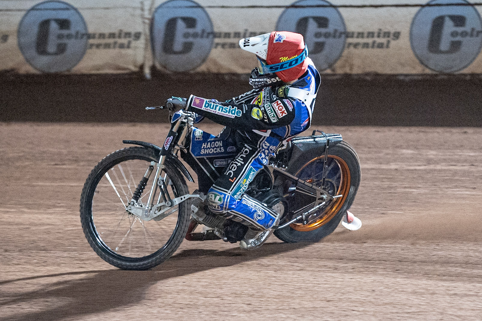 Photo: Ian CharlesJason Doyle leads the finalPeter Craven Memorial Trophy, National Speedway Stadium, Manchester Thursday  22  October  2020
