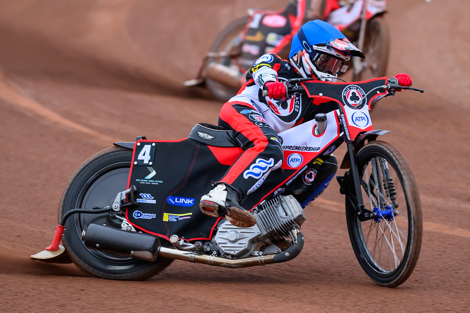 Zach Cook of Belle Vue Aces in action during the Rowe Motor Oil Premiership match between Belle Vue Aces and Leicester Lions at the National Speedway Stadium, Manchester on Monday 15th June 2026. (Photo: Ian Charles | MI News)