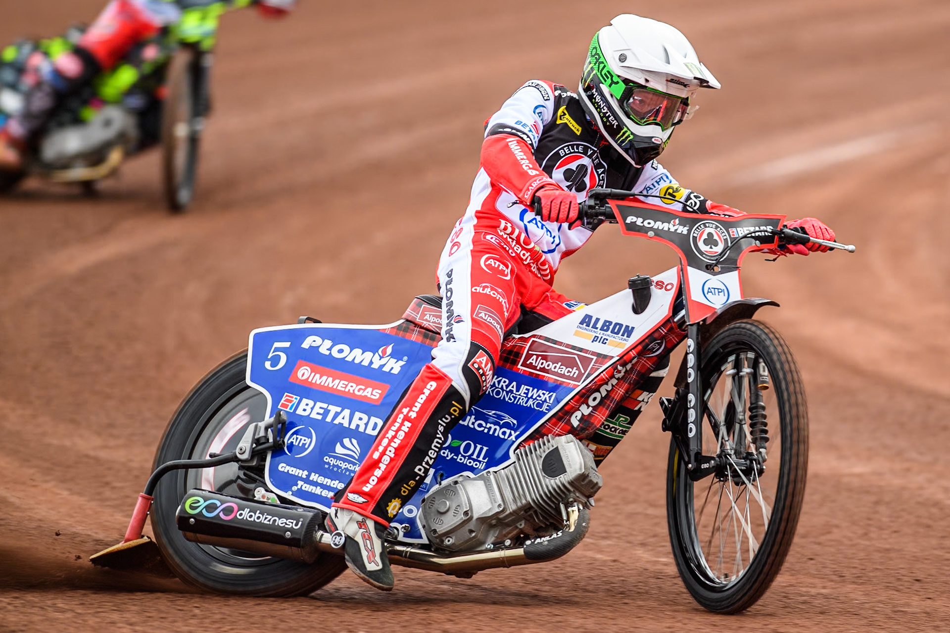 Belle Vue Aces' rider Dan Bewley in action during the Belle Vue Aces Media Day at the National Speedway Stadium, Manchester on Monday 11th March 2024. (Photo: Ian Charles | MI News)