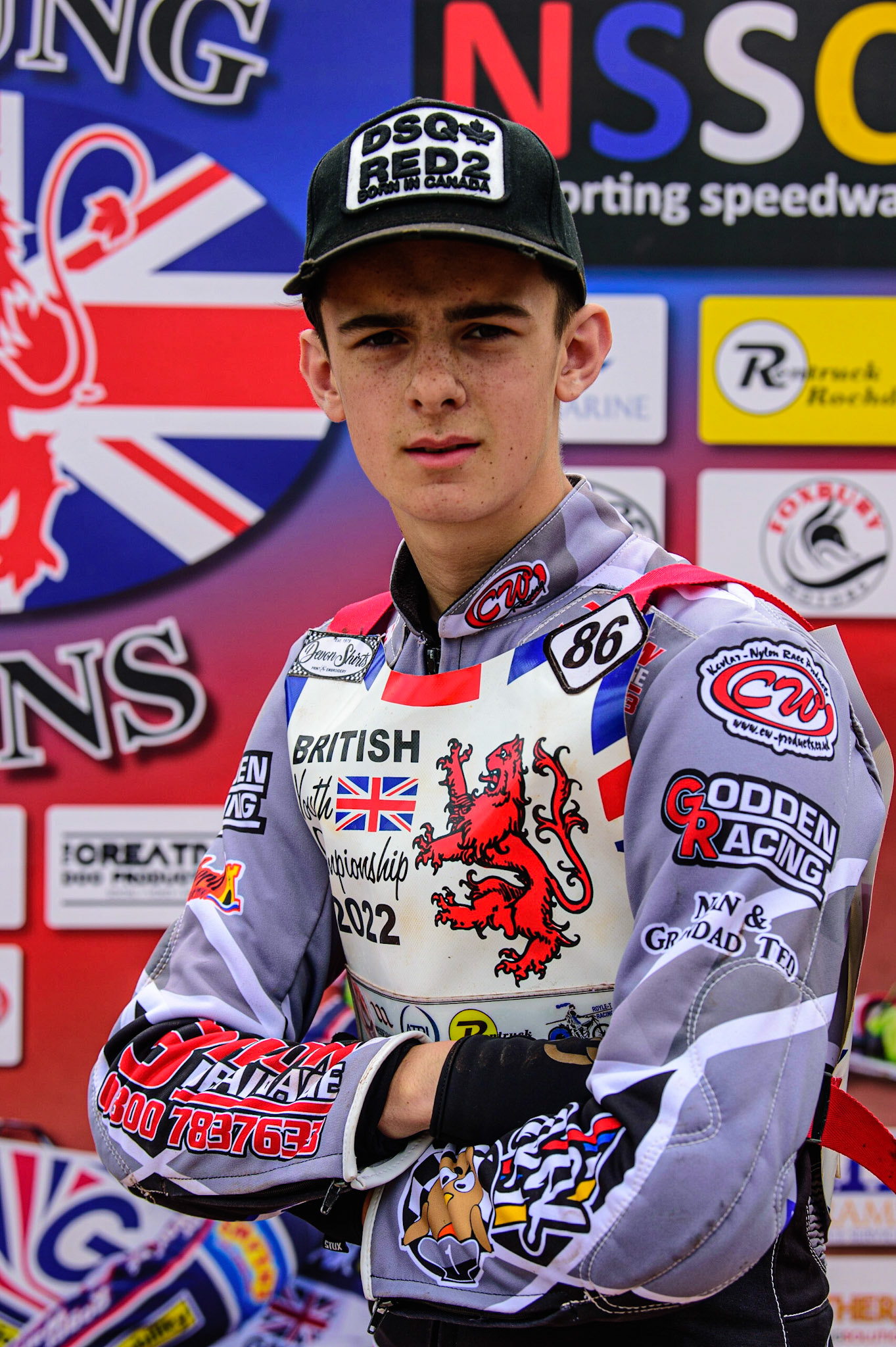 MANCHESTER, UK. JUN 3RD Sonny Springer (86)  during the British Youth Speedway Championship (Round 4)  at the National Speedway Stadium, Manchester on Friday 3rd June 2022. (Credit: Ian Charles | MI News)