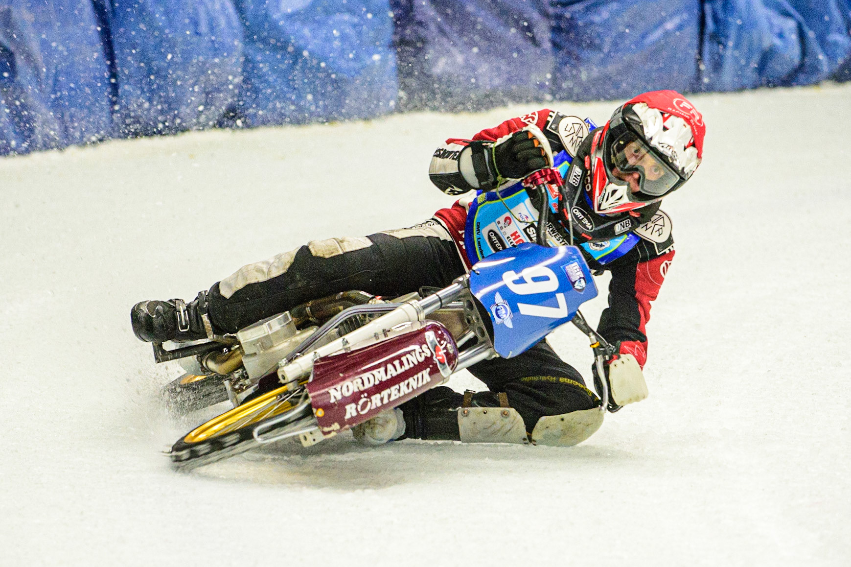 Ove Ledström in action during the Race of Legends at the Max-Aicher-Arena, Inzell on Friday 17th March 2023. (Photo: Ian Charles | MI News)
