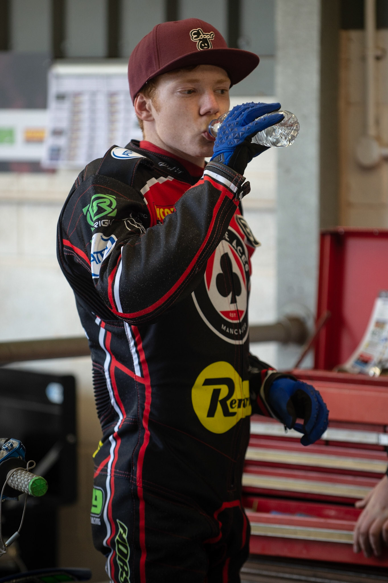 Photo by Ian Charles

Dan Bewley rehydrates 


Belle Vue Aces v Poole Pirates, British Speedway Premiership, Belle Vue National Speedway Stadium, Manchester, Monday 6  May  2019
