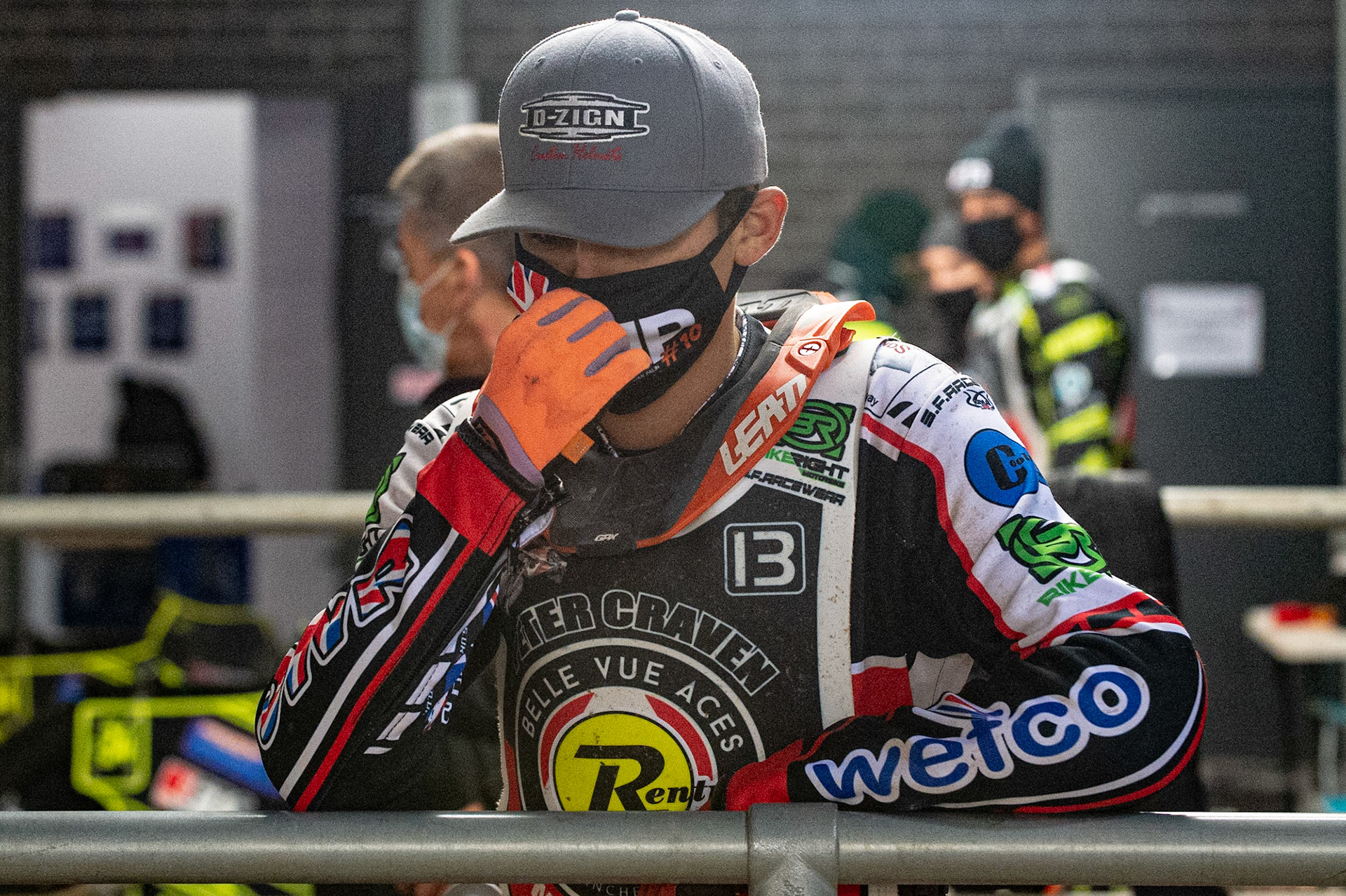 Photo: Ian CharlesJordan Palin in the pits Peter Craven Memorial Trophy, National Speedway Stadium, Manchester Thursday  22  October  2020