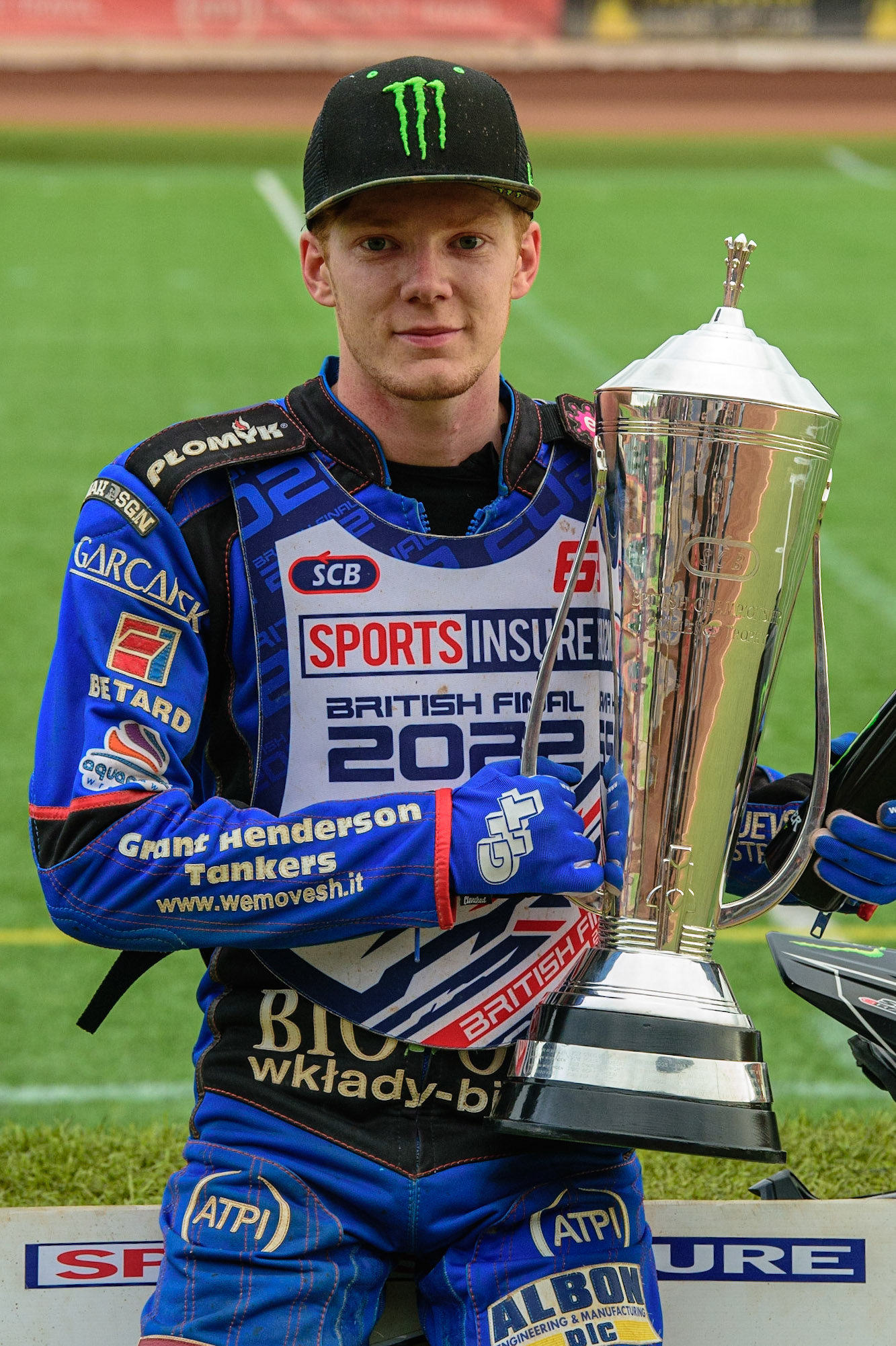 Dan Bewley  - British Champion during the Sports Insure British Speedway Final, at the National Speedway Stadium, Manchester, on Sunday 18th September 2022. (Credit: Ian Charles | MI News )