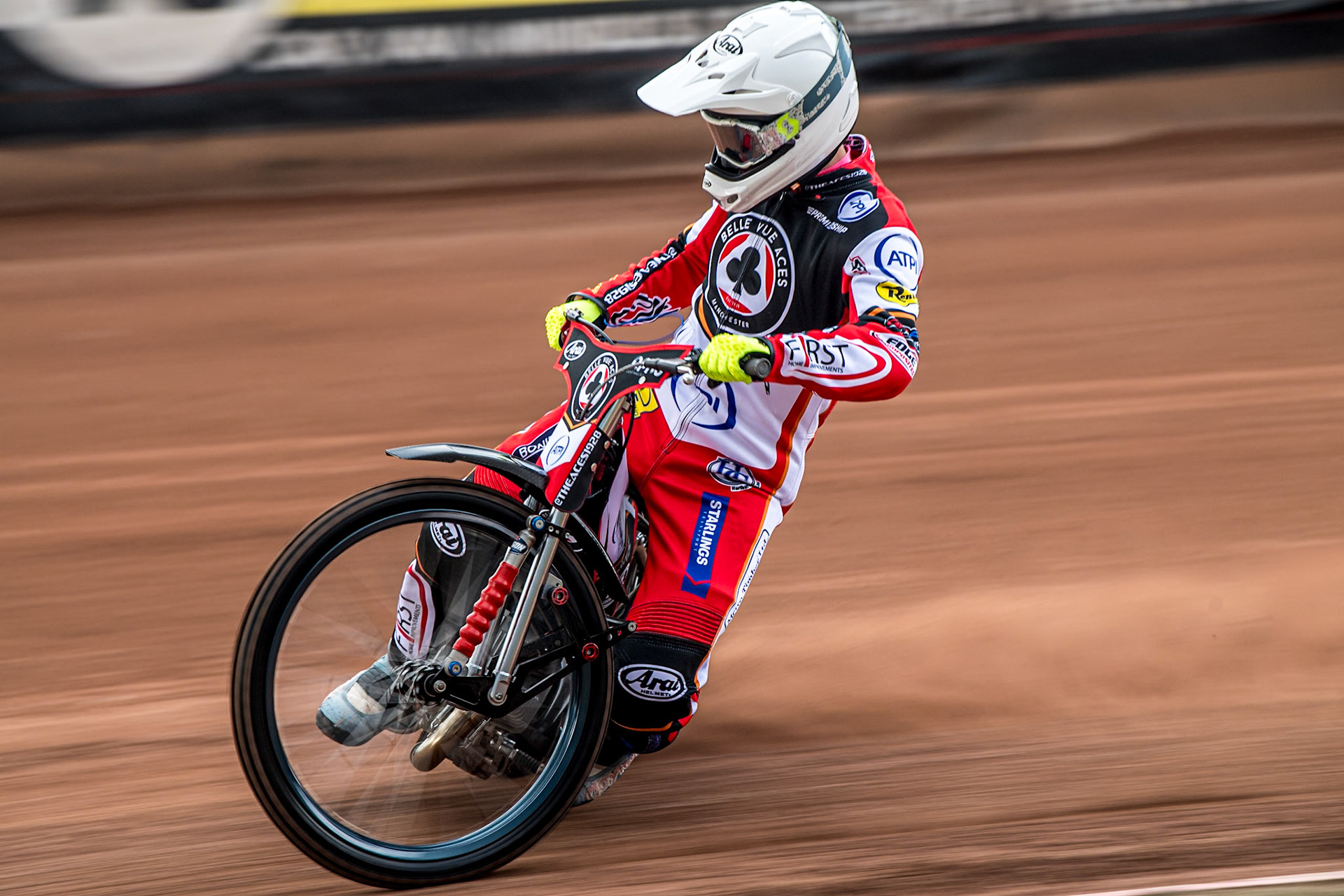 Jake Mulford in action during the Belle Vue Aces Media Day at the National Speedway Stadium, Manchester on Wednesday 12th March 2025. (Photo: Ian Charles | MI News)