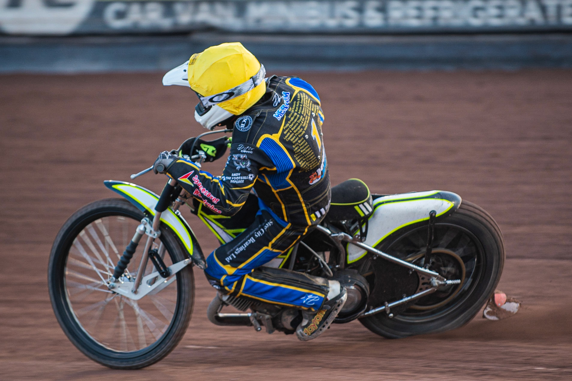 Photo: Ian Charles

Ben Wilson  in action 

Belle Vue Colts v Plymouth Gladiators National League, Belle Vue National Speedway Stadium, Manchester, Thursday 23  May  2019