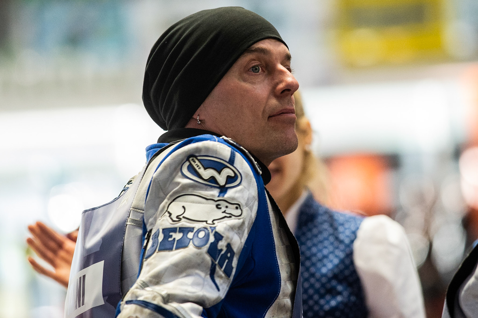 Photo: Ian Charles

Tomi Tani (72) Finland 

FIM Ice Speedway Gladiators World Championship, Event 4.1, Max-Aicher-Arena, Inzell, Germany, Saturday 16 March 2019