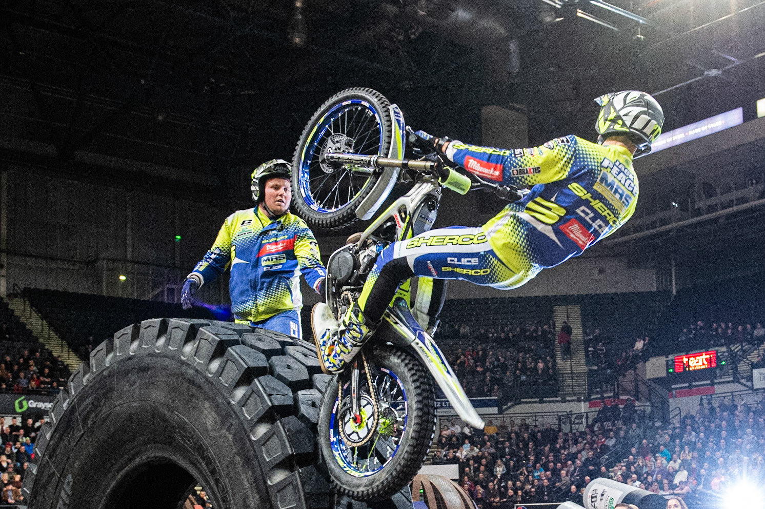 SHEFFIELD, ENGLAND  - DECEMBER 28TH   Jack Peace, UK (Sherco) on Section 5 during the 25th Anniversary Sheffield Indoor Trial at the FlyDSA Arena, Sheffield on Saturday 28th December 2019. (Credit: Ian Charles | MI News)