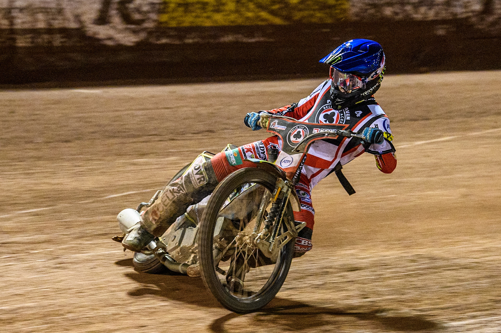 Australia's Jaimon Lidsey in action during the Peter Craven Memorial Trophy meeting at the National Speedway Stadium, Manchester on Monday 18th March 2024. (Photo: Ian Charles | MI News)
