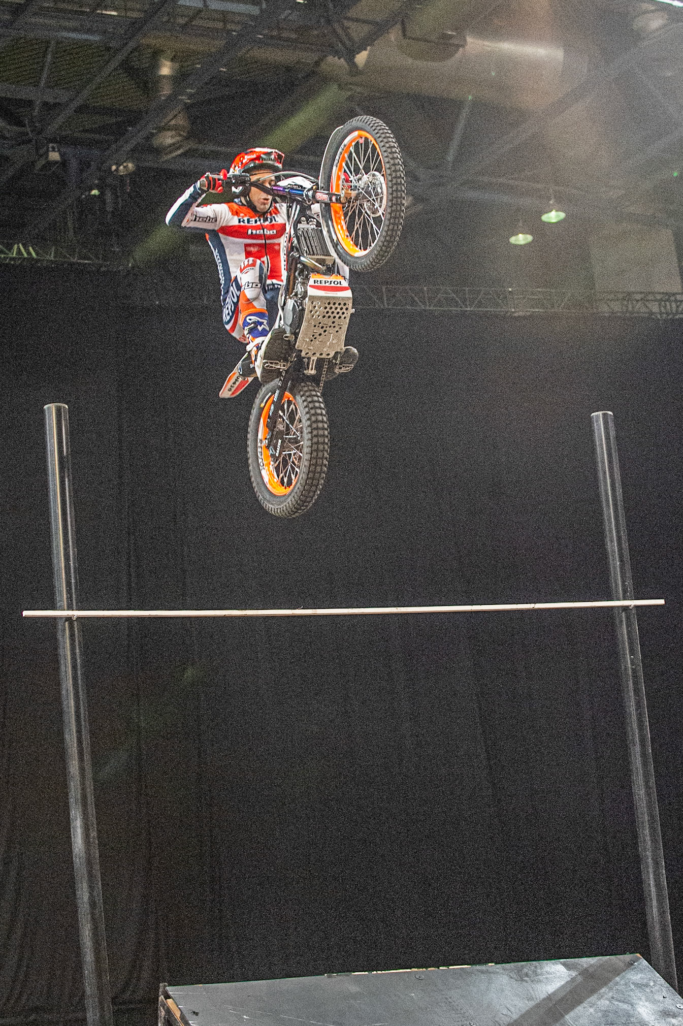 SHEFFIELD, ENGLAND  - DECEMBER 28TH  Tony Bou, Spain (Montessa) leaps to win the High Jump competition  during the 25th Anniversary Sheffield Indoor Trial at the FlyDSA Arena, Sheffield on Saturday 28th December 2019. (Credit: Ian Charles | MI News)