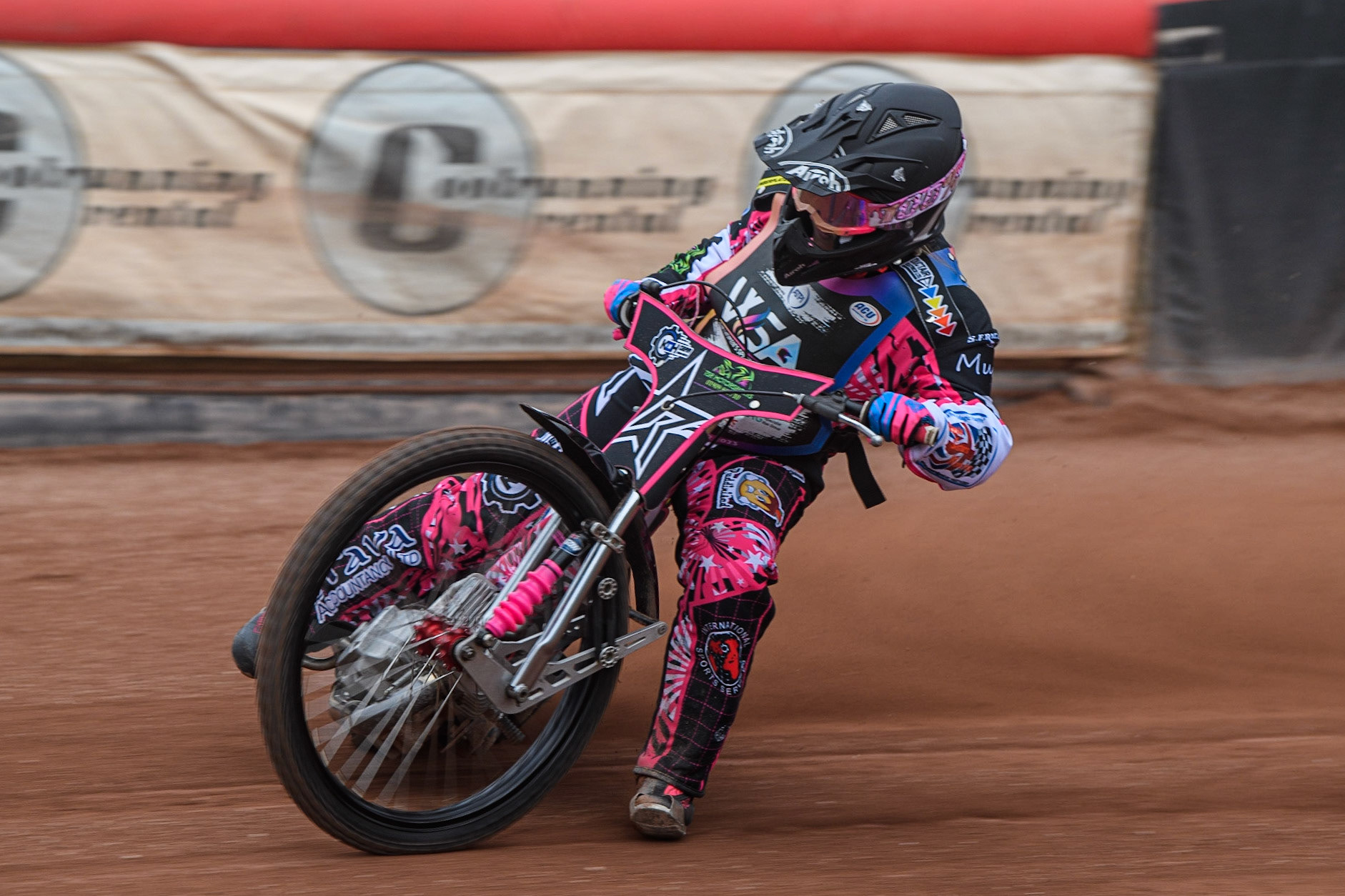 Rachel Hellowell on track during the FIM Women's  Speedway Academy at the National Speedway Stadium, Manchester on Friday 4th August 2023. (Photo: Ian Charles | MI News)