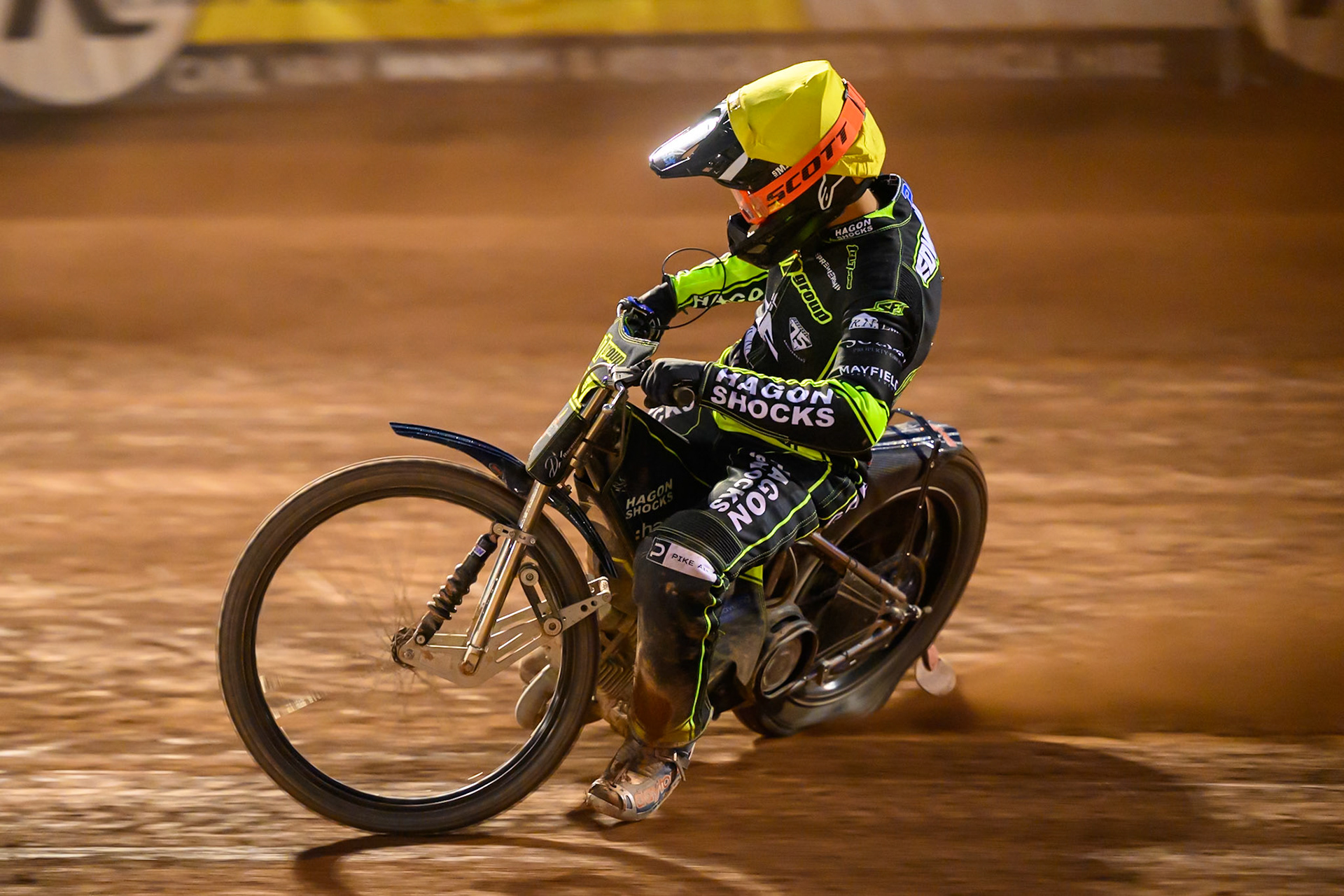 Jason Edwards of Ipswich Witches  in action during the Rowe Motor Oil Premiership match between Belle Vue Aces and Ipswich Witches at the National Speedway Stadium, Manchester on Monday 20th April 2026. (Photo: Ian Charles | MI News)