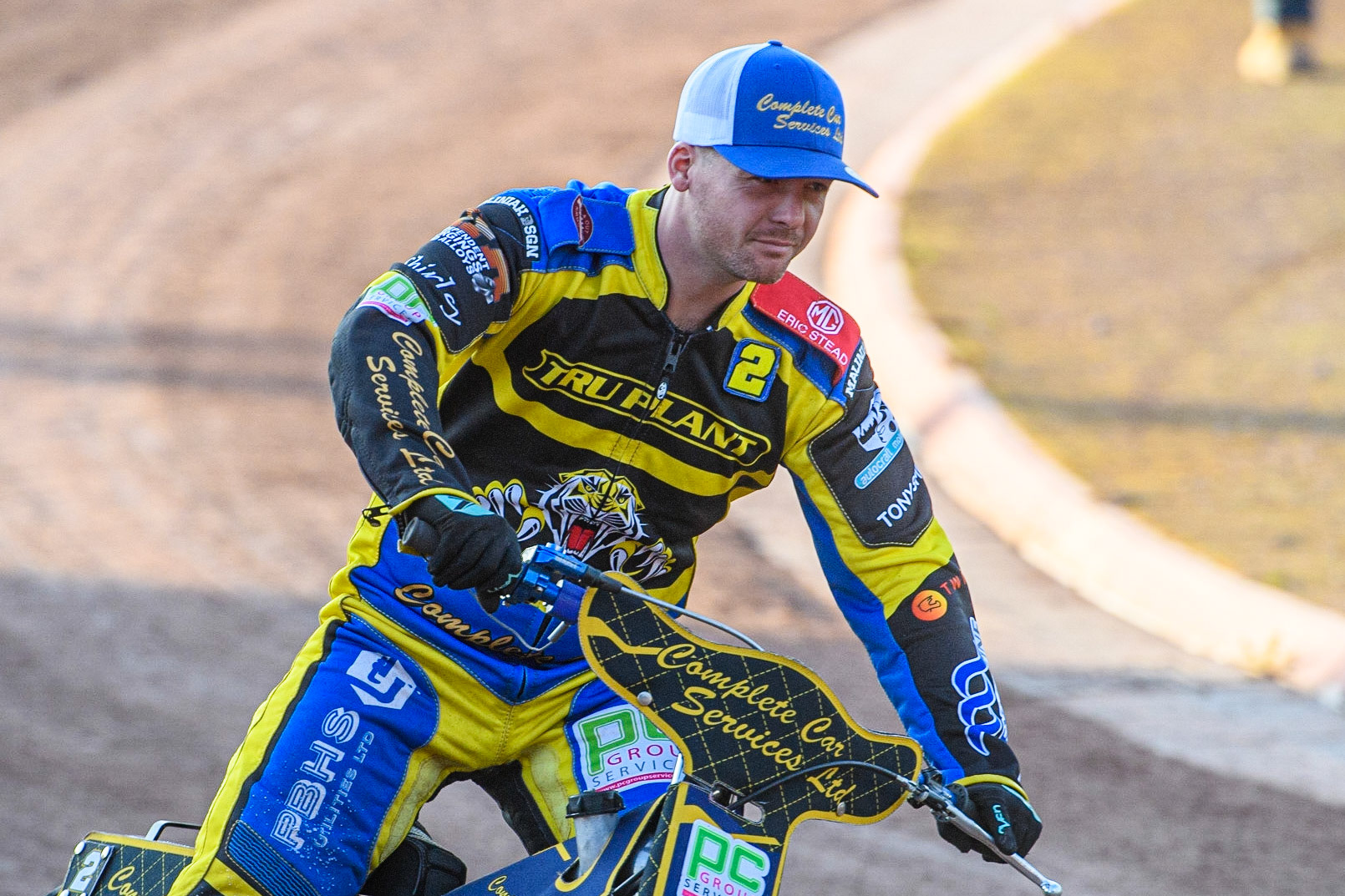 Kyle Howarth - Sheffield TruPlant Tigers during the Sports Insure Premiership match between Belle Vue Aces and Sheffield Tigers at the National Speedway Stadium, Manchester on Monday 7th August 2023. (Photo: Ian Charles | MI News)