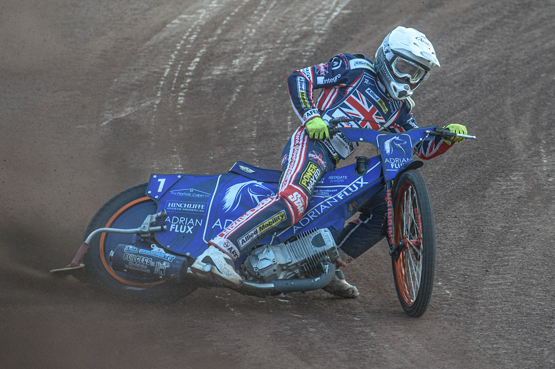 GLASGOW, UK. JUNE 19TH.  Lewis Kerr (Great Britain) in action  during the FIM Speedway Grand Prix Qualifying Round at the Peugeot Ashfield Stadium, Glasgow on Saturday 19th June 2021. (Credit: Ian Charles | MI News)