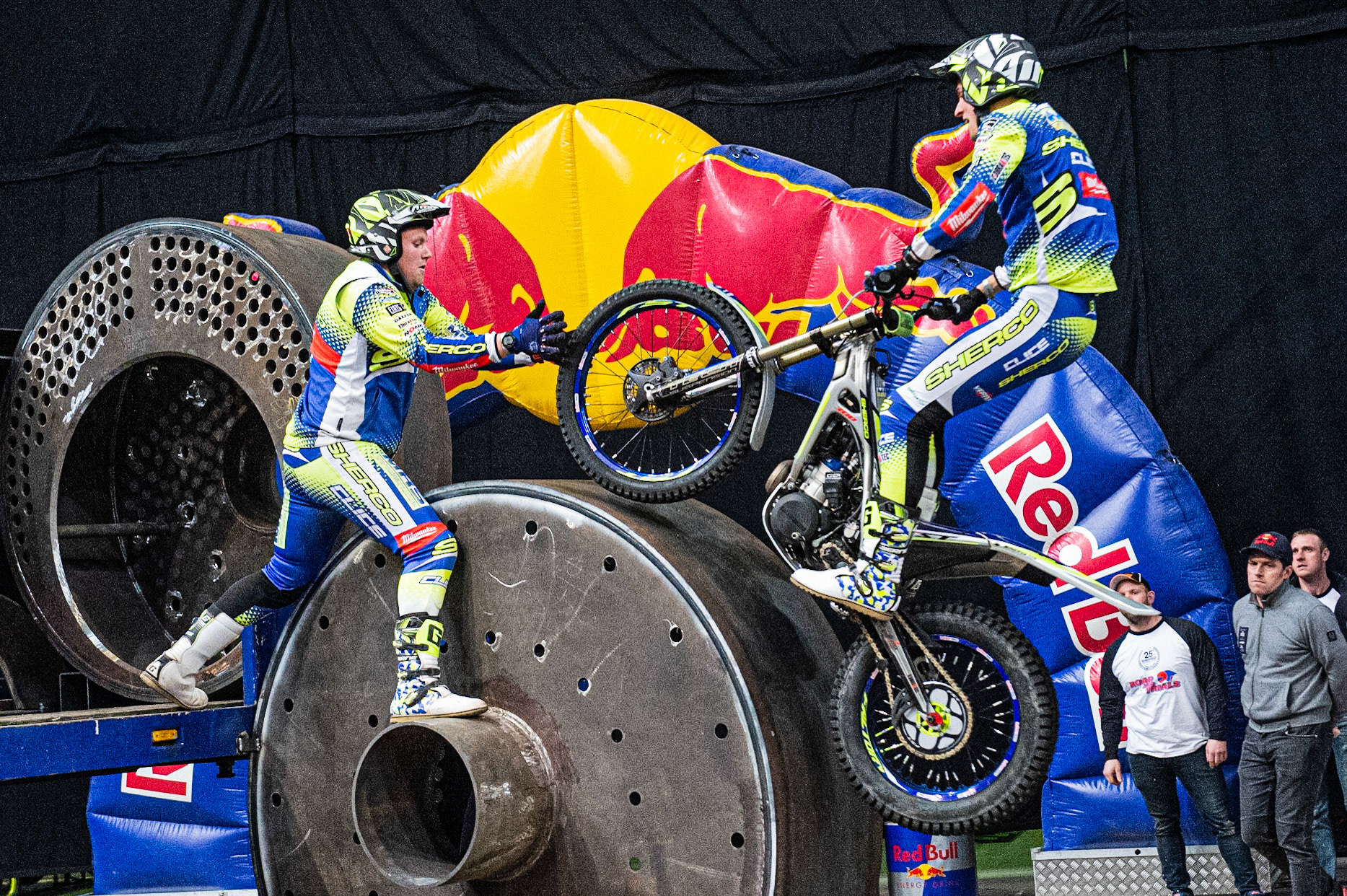 SHEFFIELD, ENGLAND  - DECEMBER 28TH  Jack Peace, UK (Sherco) starts Section 1  during the 25th Anniversary Sheffield Indoor Trial at the FlyDSA Arena, Sheffield on Saturday 28th December 2019. (Credit: Ian Charles | MI News)