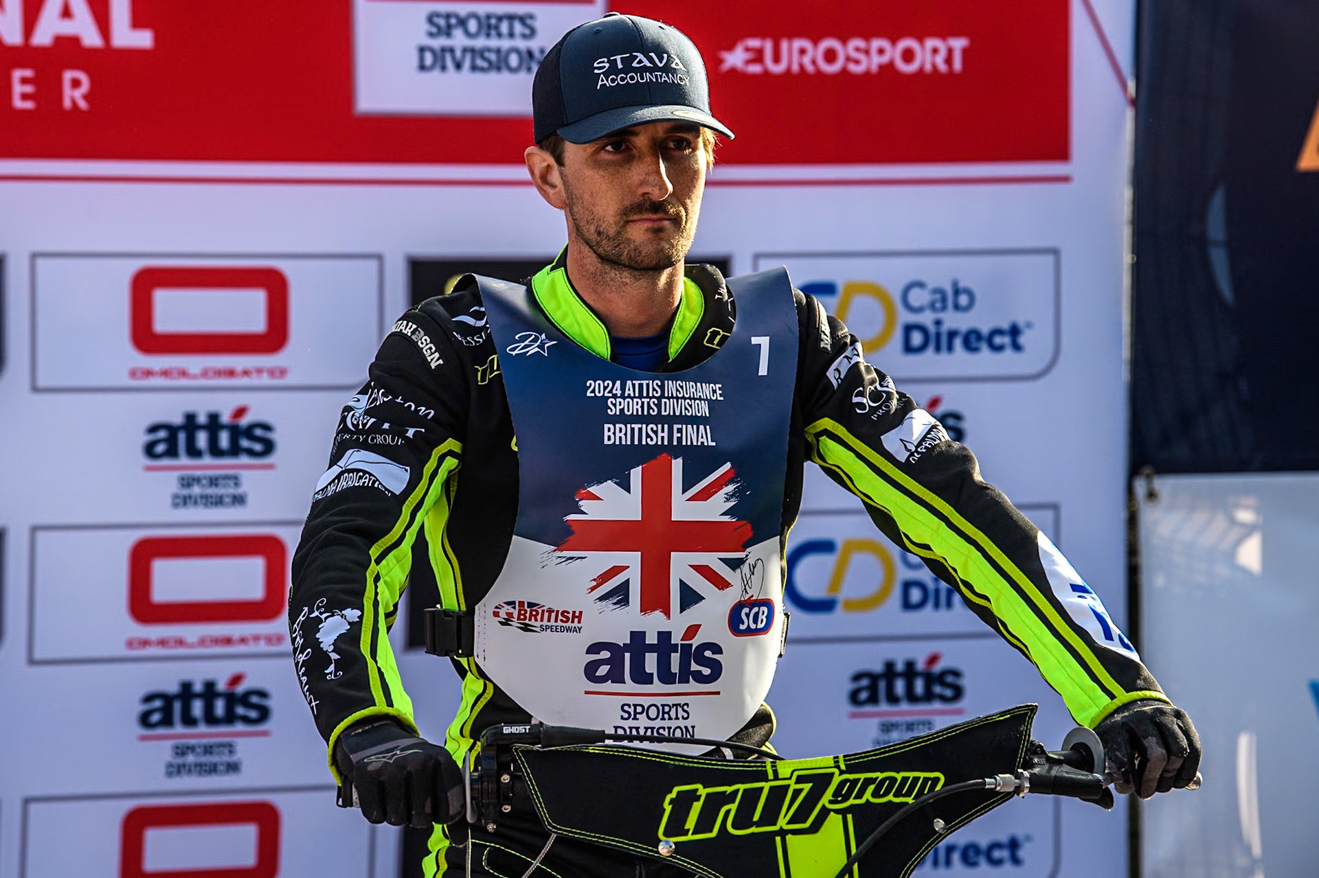 Adam Ellis during the Attis Insurance Sports Division British Speedway Championship Final at the National Speedway Stadium, Manchester on Saturday 8th June 2024. (Photo: Ian Charles | MI News)