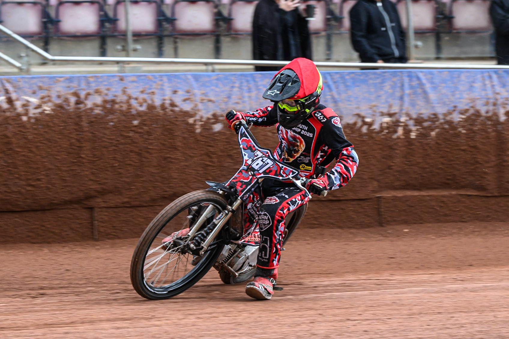 125cc Class Rider  Charlie Luckman (367) in action during the British Youth Championship (125cc) Round 2A, at the National Speedway Stadium, Manchester on Sunday 1st June 2025. (Photo: Ian Charles | MI News)