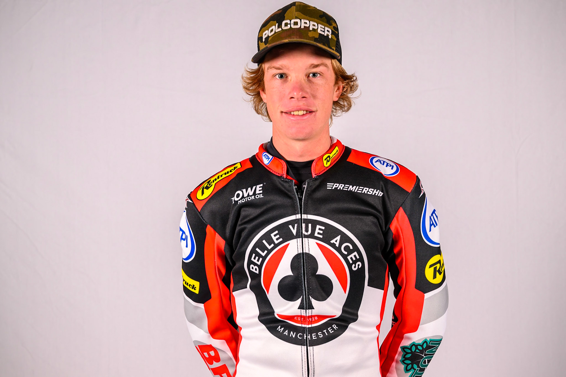 Tate Zischke of Belle Vue Aces during the Belle Vue Aces Media Day at the National Speedway Stadium, Manchester on Wednesday 11th March 2026. (Photo: Ian Charles | MI News)