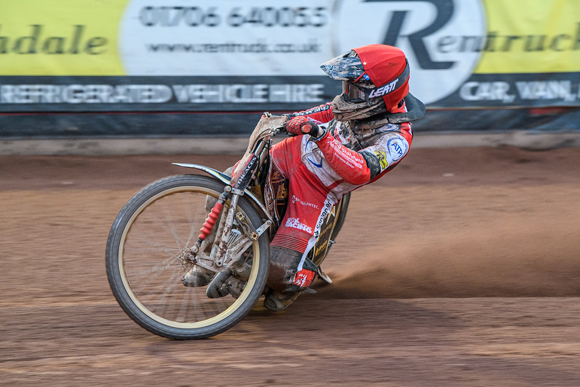 Belle Vue Aces' Norick Blodorn  in action during the Rowe Motor Oil Premiership match between Belle Vue Aces and Oxford Spires at the National Speedway Stadium, Manchester on Monday 22nd July 2024. (Photo: Ian Charles | MI News)