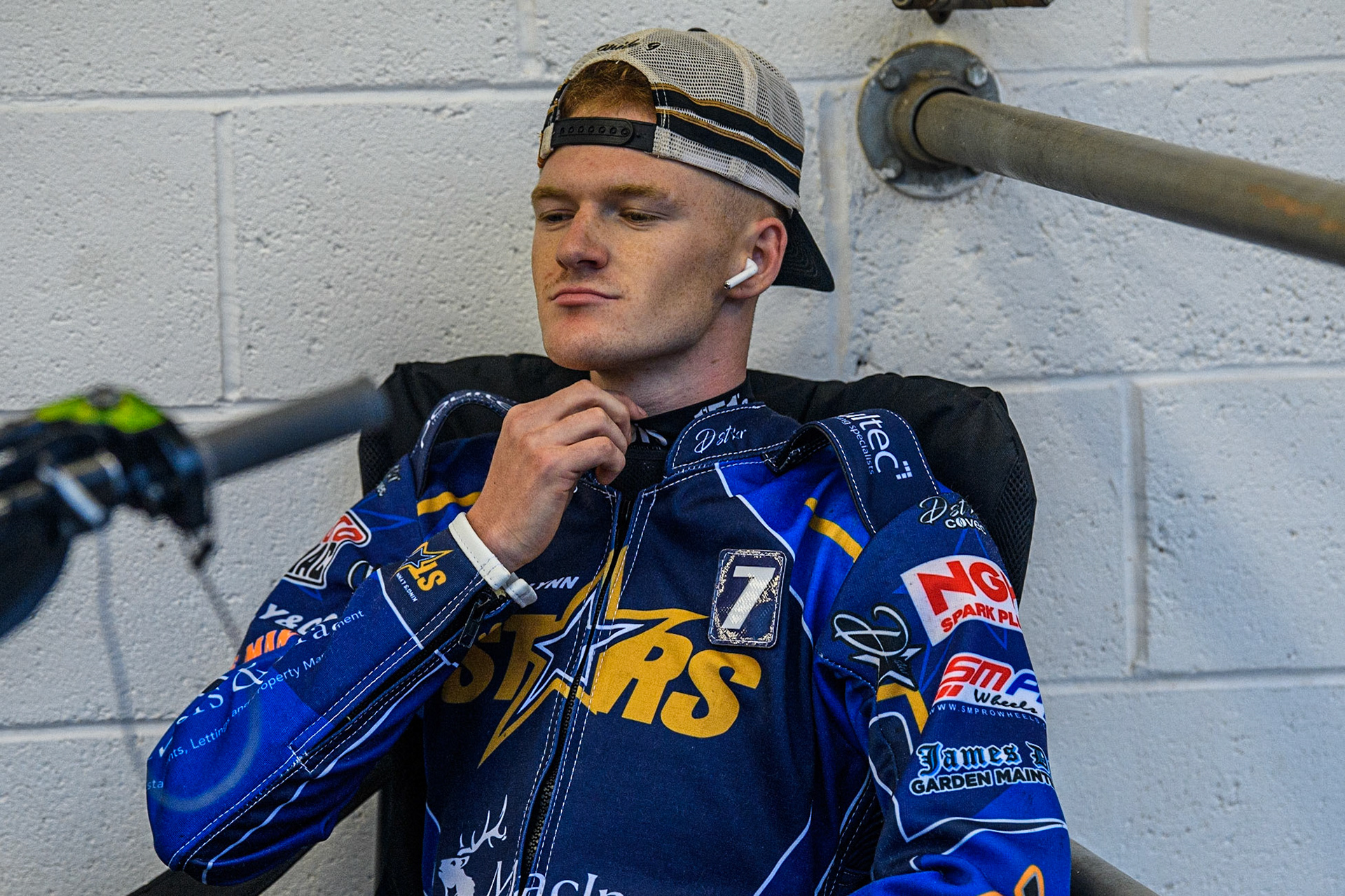 Anders Rowe - King’s Lynn MacInnes Stars during the Sports Insure Premiership match between Belle Vue Aces and King's Lynn Stars at the National Speedway Stadium, Manchester on Monday 21st August 2023. (Photo: Ian Charles | MI News)