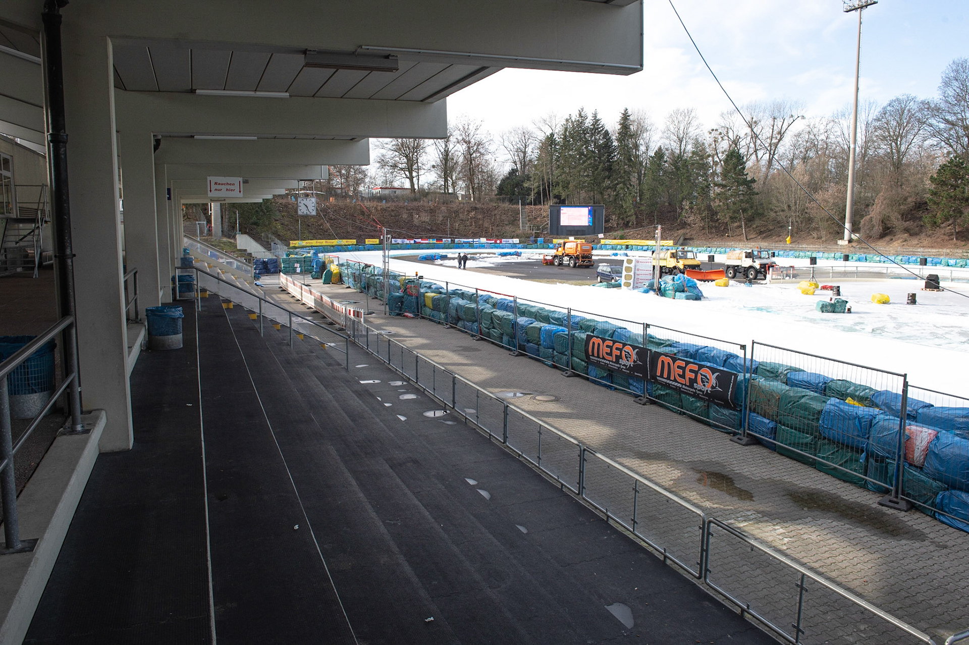 BERLIN GERMANY  - March 1  Main Stand and home straight  during the Ice Speedway of Nations at the Horst-Dohm-Eisstadion, Berlin,  on Sunday 1 March 2020. (Credit: Ian Charles | MI News)