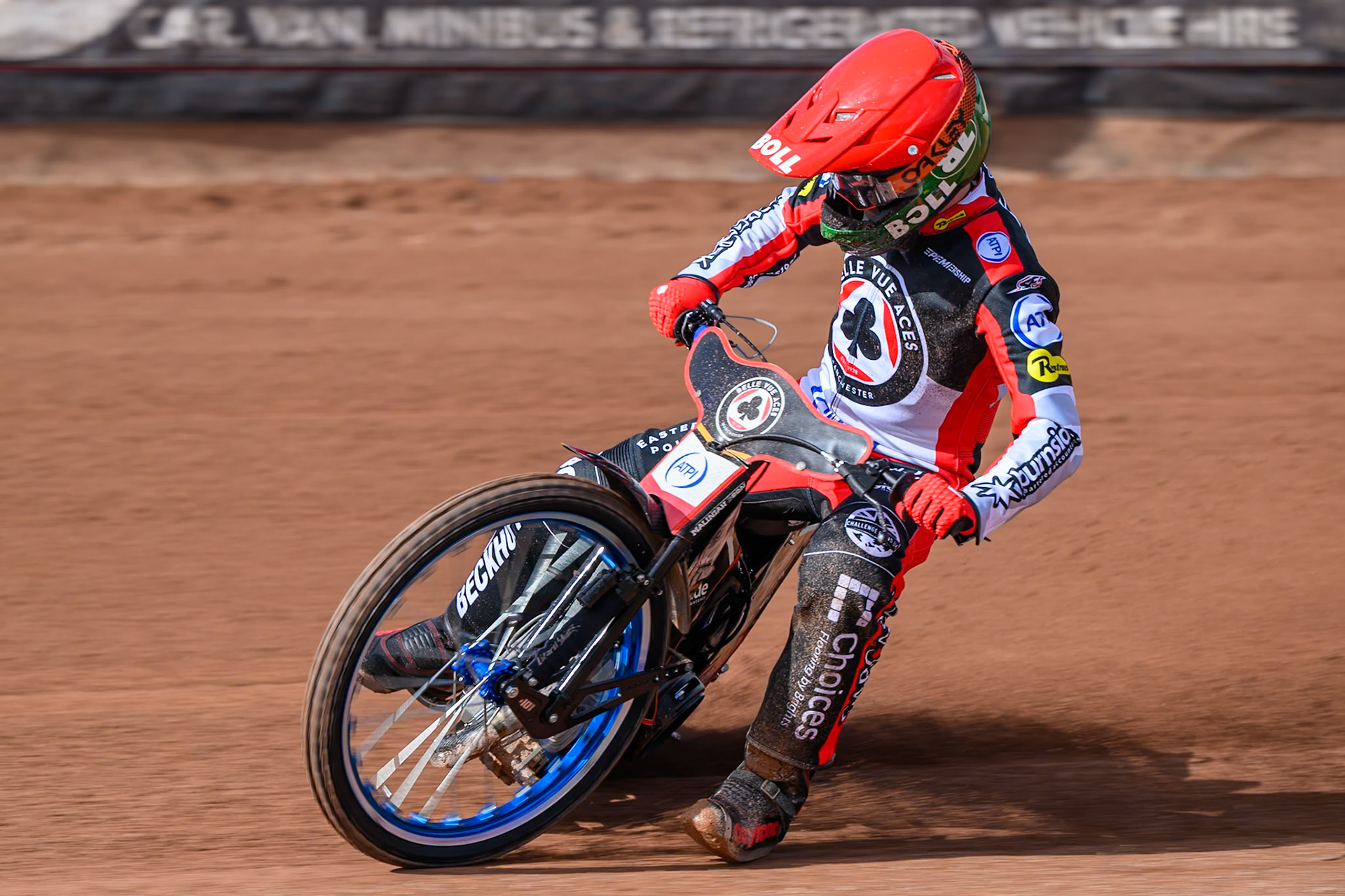 Brady Kurtz of Belle Vue Aces in action during the Belle Vue Aces Media Day at the National Speedway Stadium, Manchester on Wednesday 11th March 2026. (Photo: Ian Charles | MI News)