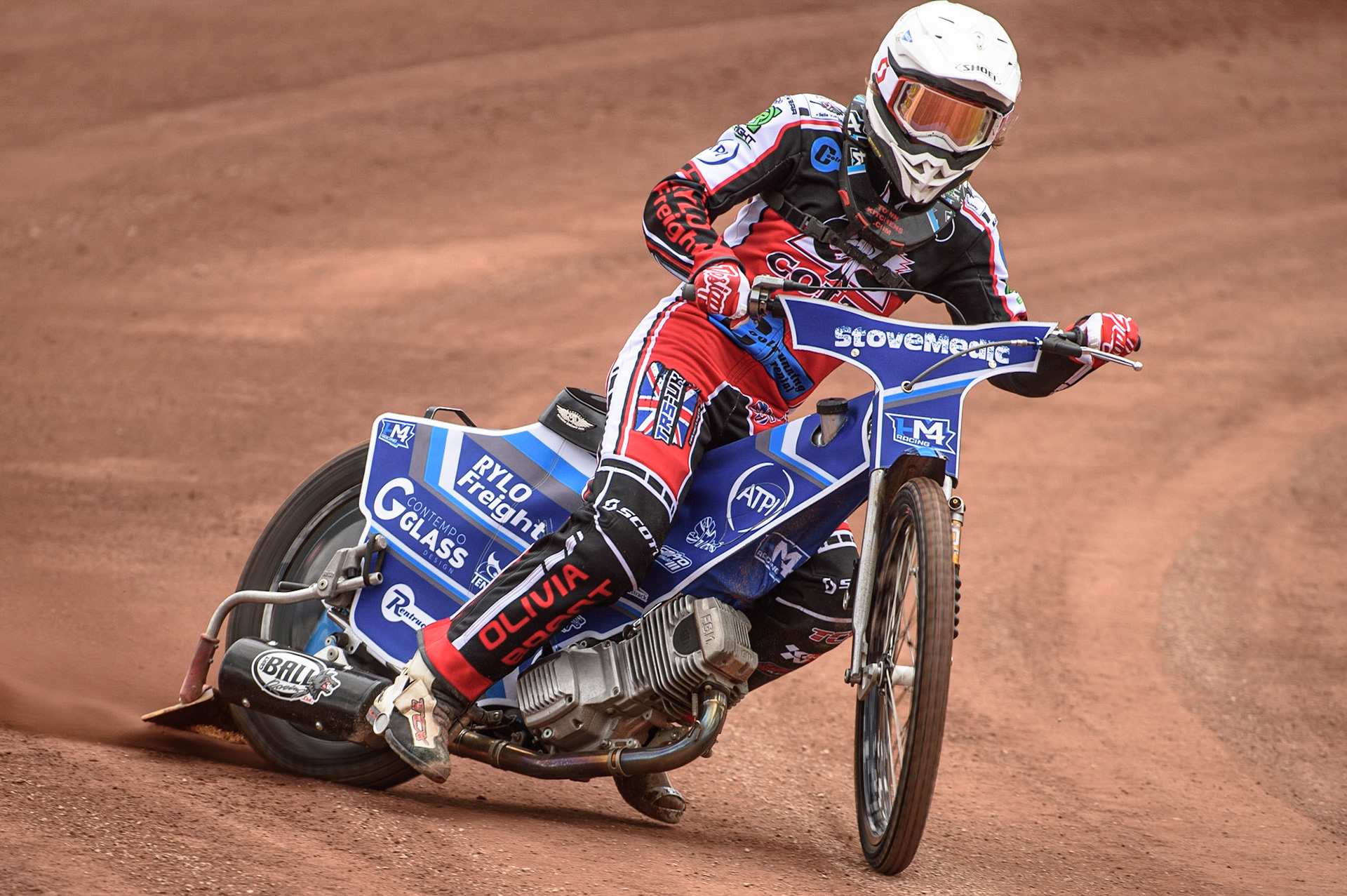 Photo: Ian CharlesHarry McGurk in actionBelle Vue Press &amp; Practice Day, National Speedway Stadium, Manchester Thursday  13  May  2021