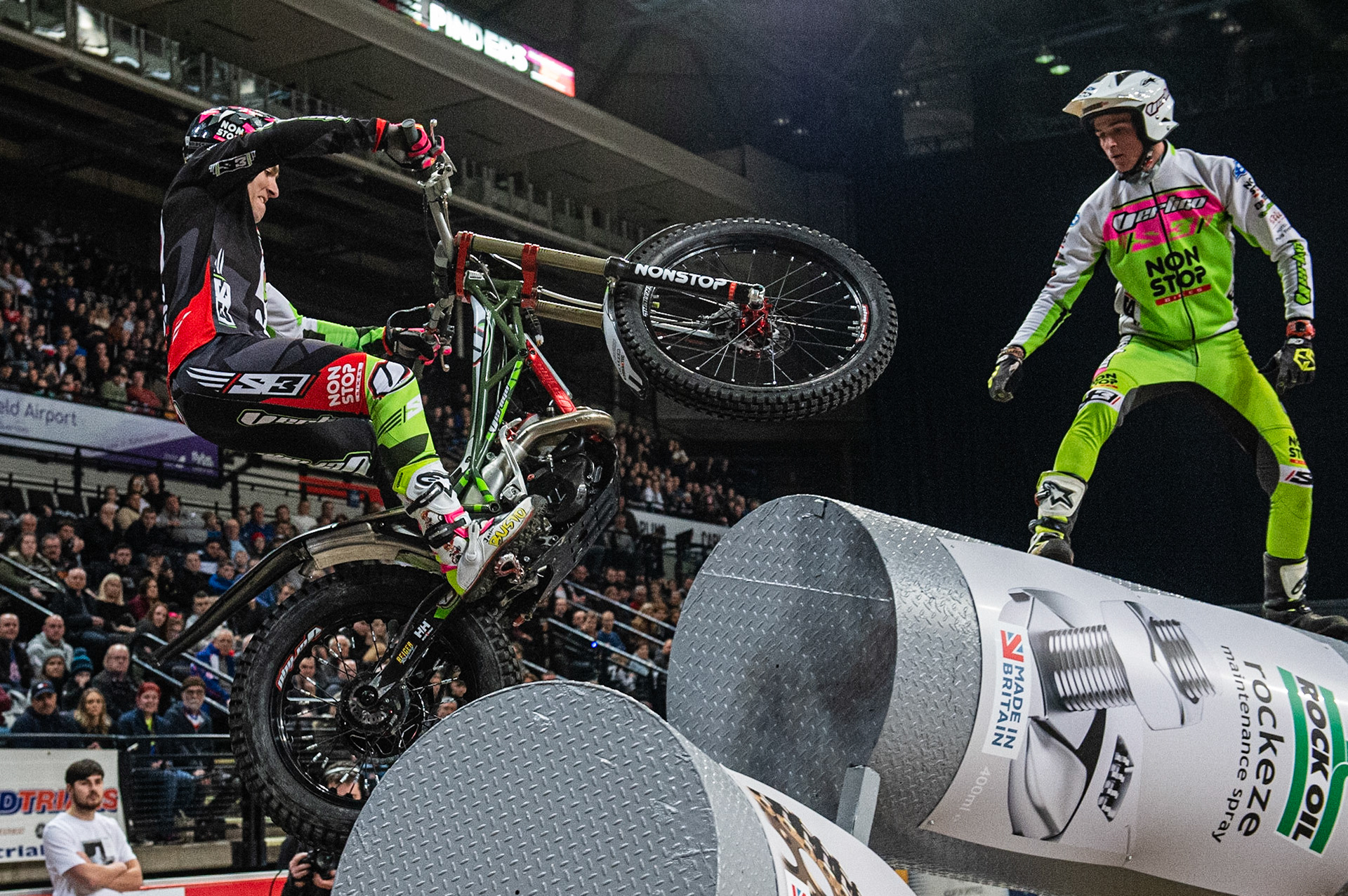SHEFFIELD, ENGLAND  - DECEMBER 28TH   Jamie Busto, Spain (Vertigo) on Section 3 in the final during the 25th Anniversary Sheffield Indoor Trial at the FlyDSA Arena, Sheffield on Saturday 28th December 2019. (Credit: Ian Charles | MI News)