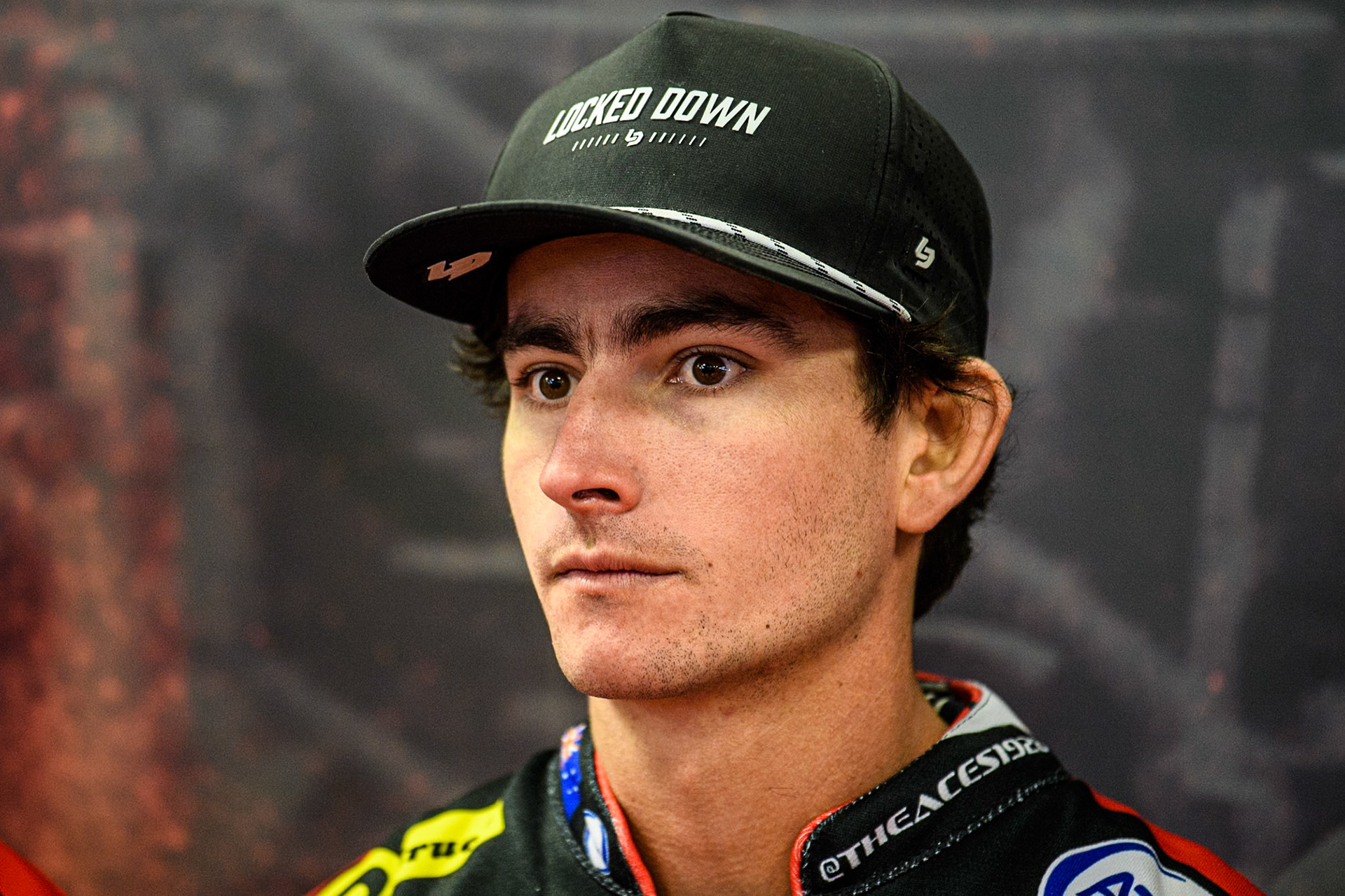 Zack Cook during the Belle Vue Aces Media Day at the National Speedway Stadium, Manchester on Wednesday 12th March 2025. (Photo: Ian Charles | MI News)