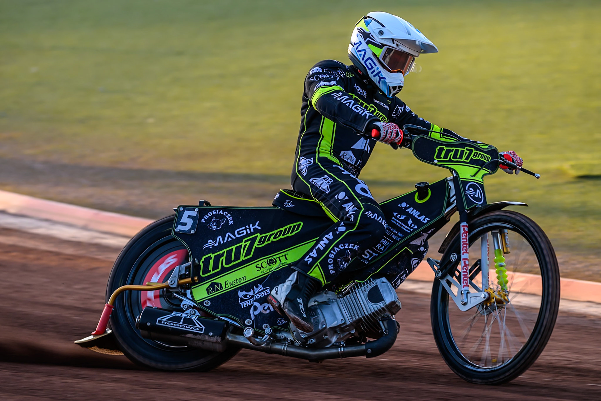 Emil Sayfutdinov of Ipswich Witches  in action during the Rowe Motor Oil Premiership match between Belle Vue Aces and Ipswich Witches at the National Speedway Stadium, Manchester on Monday 4th August 2025. (Photo: Ian Charles | MI News)