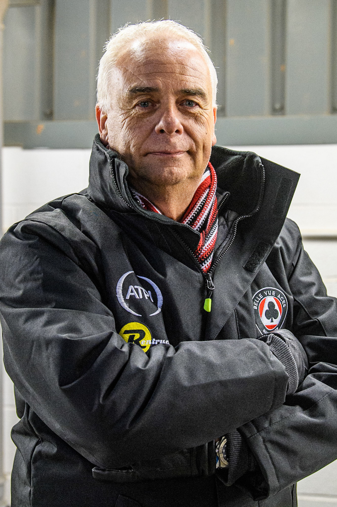 Belle Vue ATPI Aces co owner Robin Southwell during the SGB Premiership match between Belle Vue Aces and Peterborough at the National Speedway Stadium, Manchester on Monday 24th April 2023. (Photo: Ian Charles | MI News)