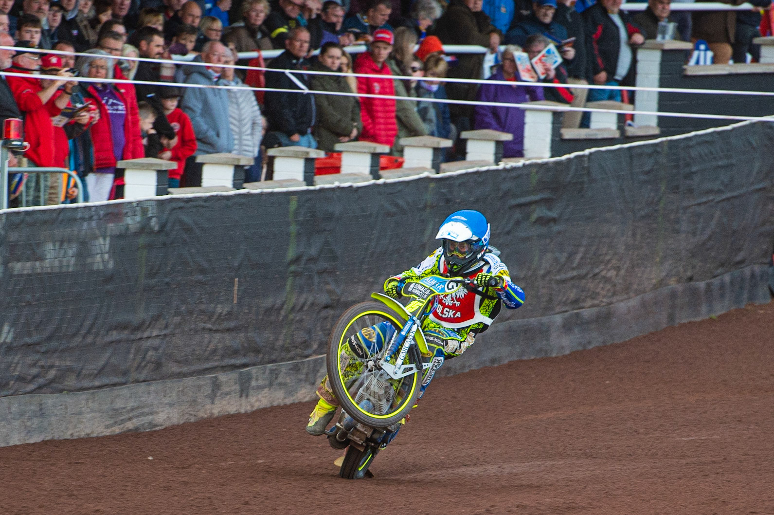 Photo by Ian Charles:

Bartosz Smektała (Poland) picks up some drive 

FIM Speedway Grand Prix World Championship - Qualifying Round 1, Peugeot Ashfield Stadium, Glasgow, 8 June 2019