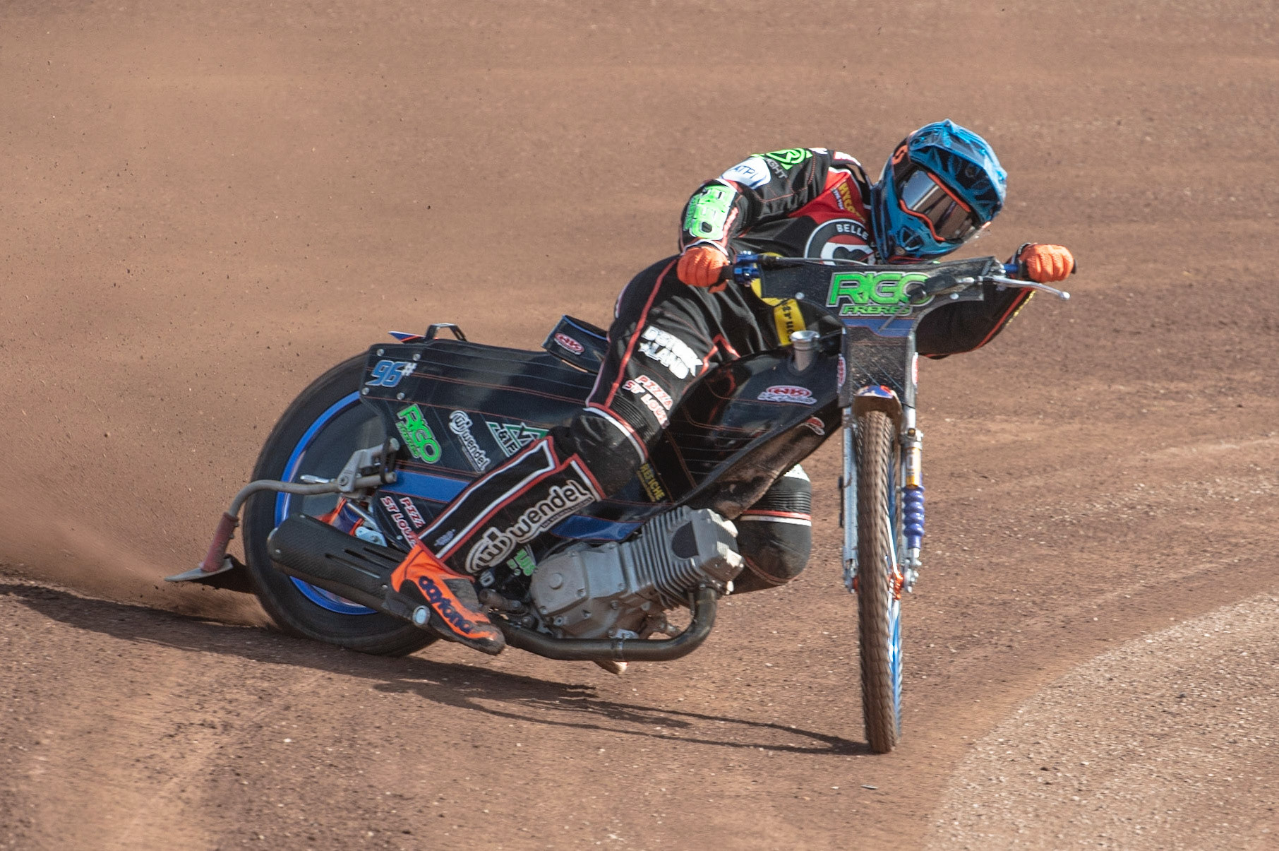 Photo by Ian Charles:

Dimitri Berge in action 

Belle Vue Speedway Press & Practice Day, National Speedway Stadium, Manchester, Monday, 25, March, 2019