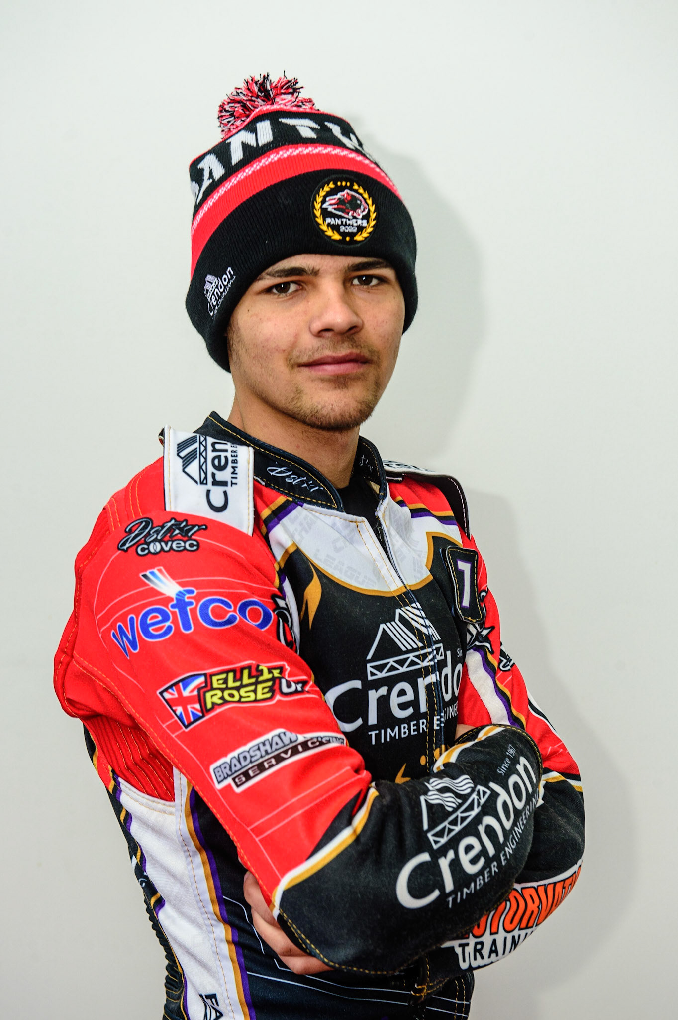 MANCHESTER, UK. APRIL 12TH: Jordan Palin, Peterborough Panthers Rising Star at the Discovery Networks Eurosport Speedway Season Launch at the National Speedway Stadium, Manchester on Tuesday 12th April 2022 (Credit: Ian Charles | MI News)