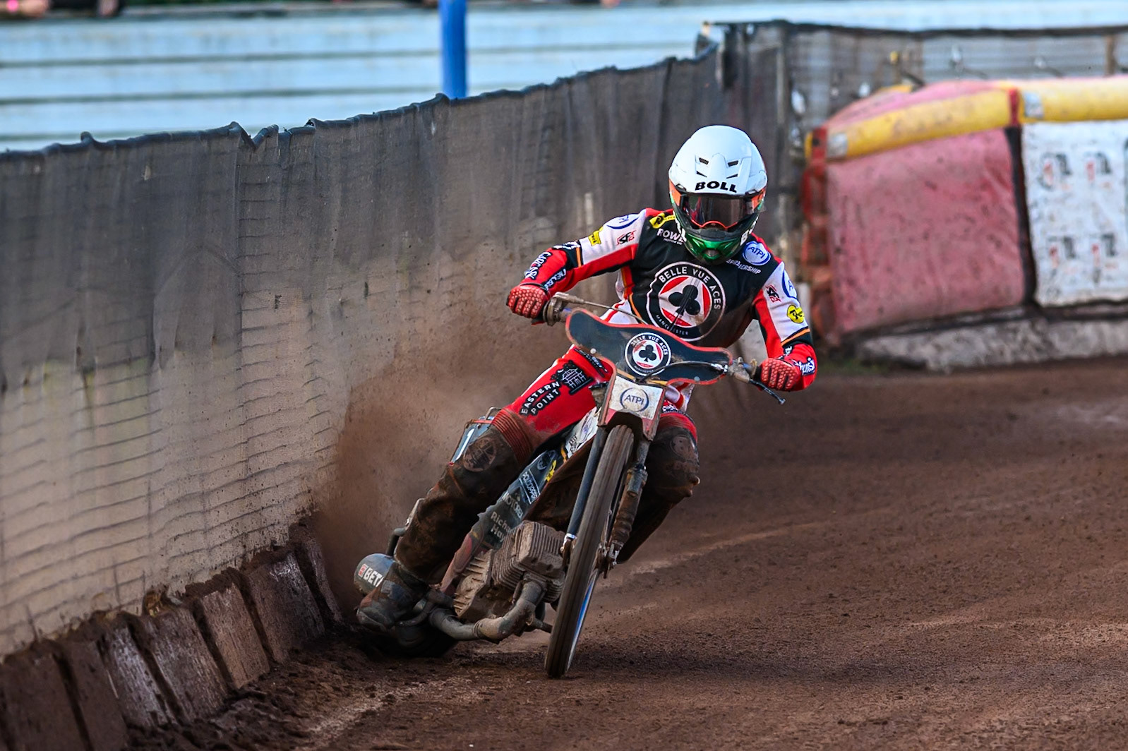Belle Vue Aces' Brady Kurtz in action during the Rowe Motor Oil Premiership match between Birmingham Brummies and Belle Vue Aces at Perry Barr Stadium, Birmingham on Monday 28th July 2025. (Photo: Ian Charles | MI News)