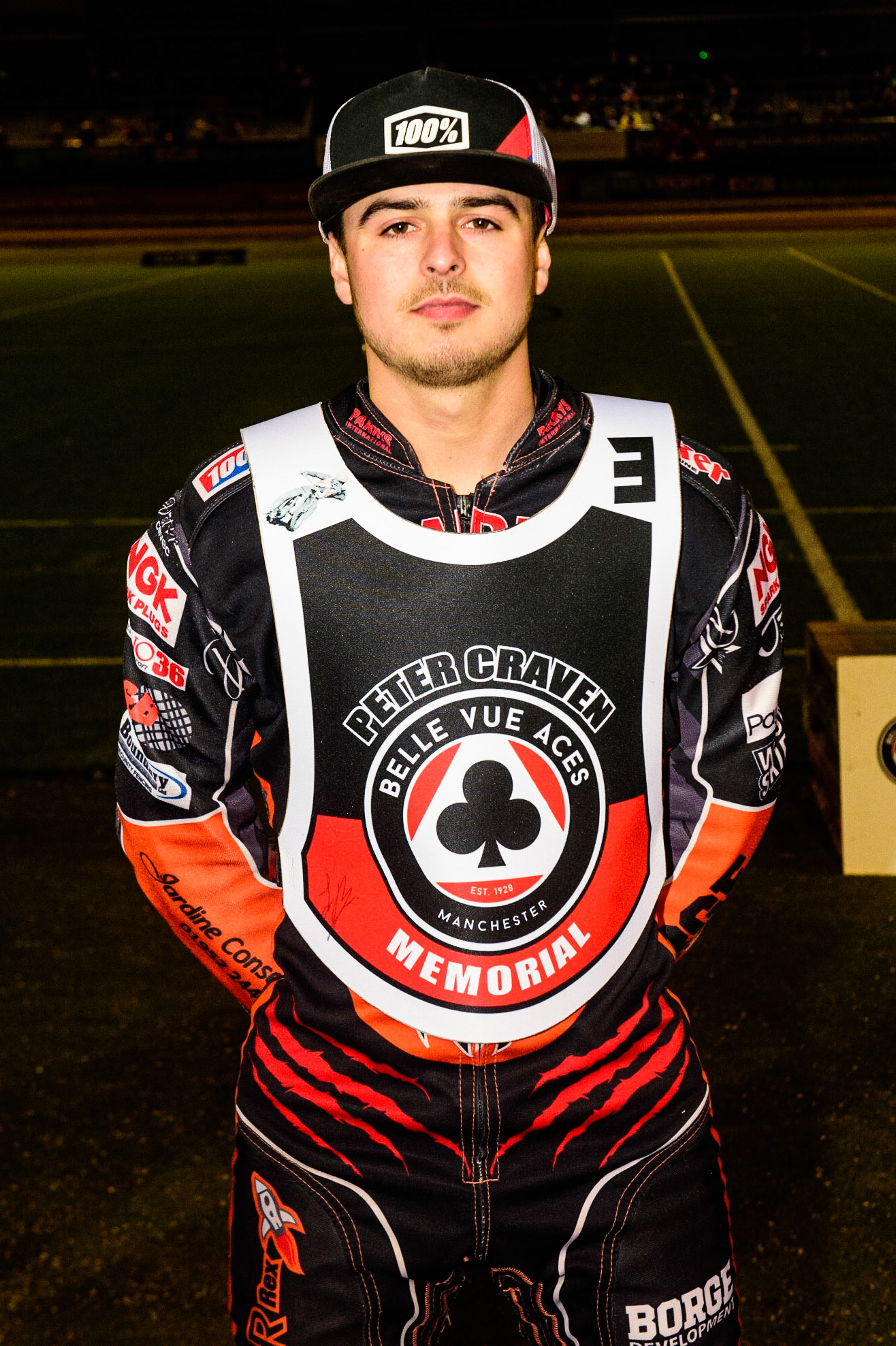 MANCHESTER, UK. OCT 23RD  Luke Becker  during the Peter Craven Memorial Trophy event at the National Speedway Stadium, Manchester on Saturday 23rd October 2021. (Credit: Ian Charles | MI News)