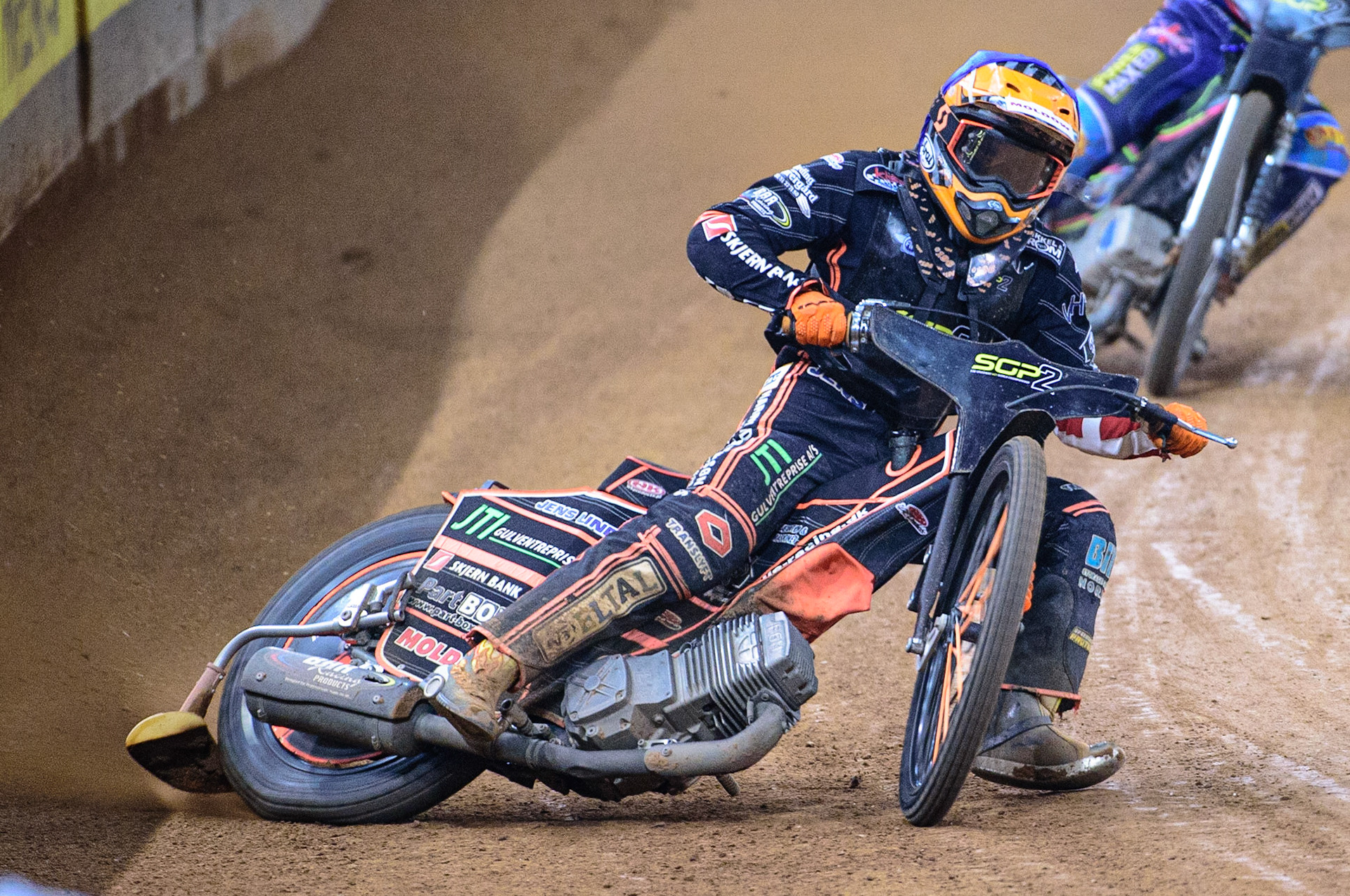 Kevin Juhl Pedersen (Denmark)  in action  during the FIM  Speedway Grand Prix  2 of Great Britain at the Principality Stadium, Cardiff on Sunday 14th August 2022. (Credit: Ian Charles | MI News)