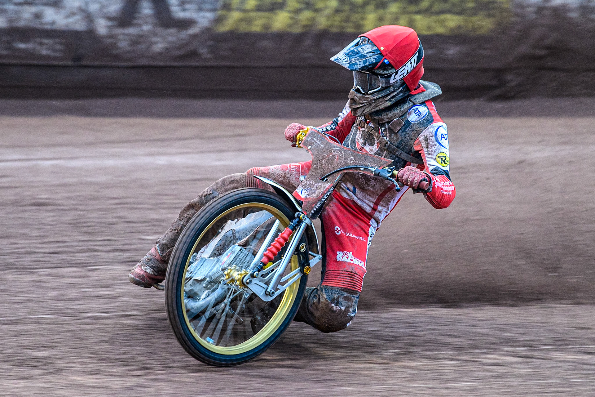 Belle Vue Aces' Norick Blodorn in action during the Rowe Motor Oil Premiership match between Belle Vue Aces and Oxford Spires at the National Speedway Stadium, Manchester on Monday 13th May 2024. (Photo: Ian Charles | MI News)